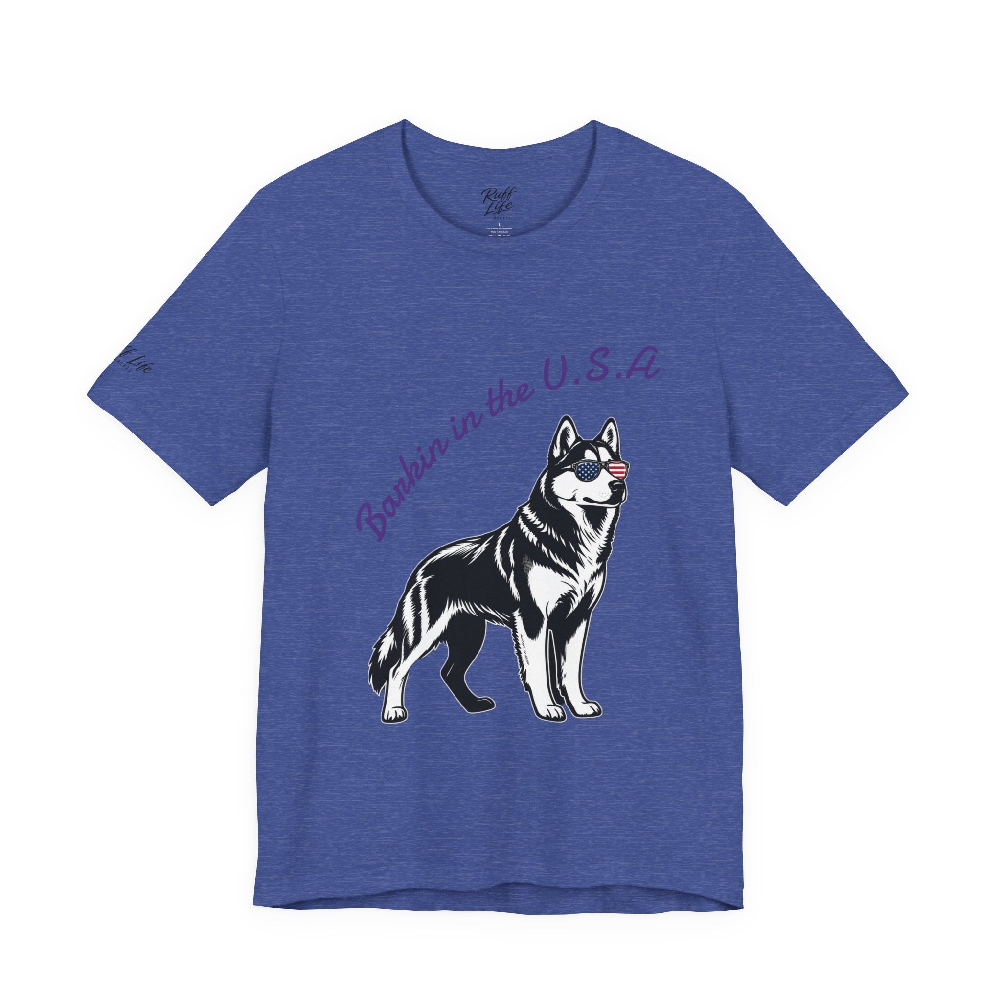 Barkin' in the USA Dog T-Shirt — Funny Patriotic Pup Tee