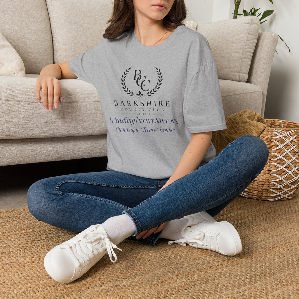 Barkshire County Club Tee — Funny Dog Club Logo T-Shirt