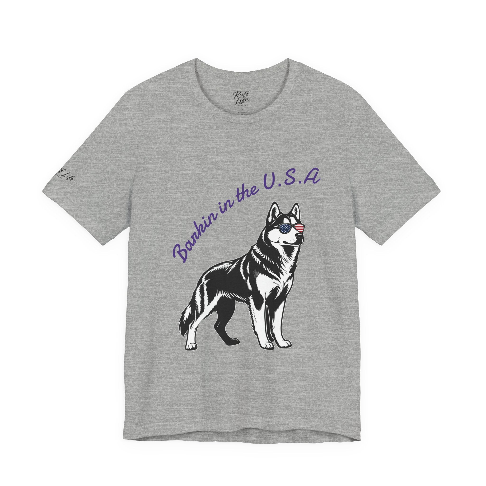 Barkin' in the USA Dog T-Shirt — Funny Patriotic Pup Tee