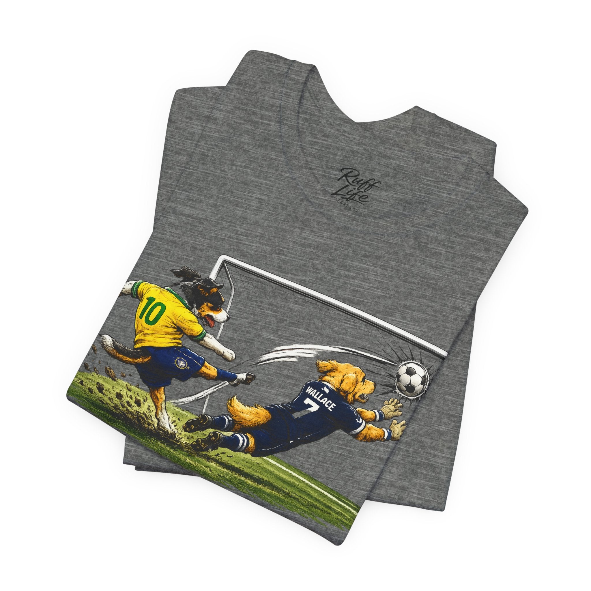 World Pup 2026 Soccer Tee — 'Number 10 Energy' Brazil vs Scotland Cartoon Shirt - World Cup 26'