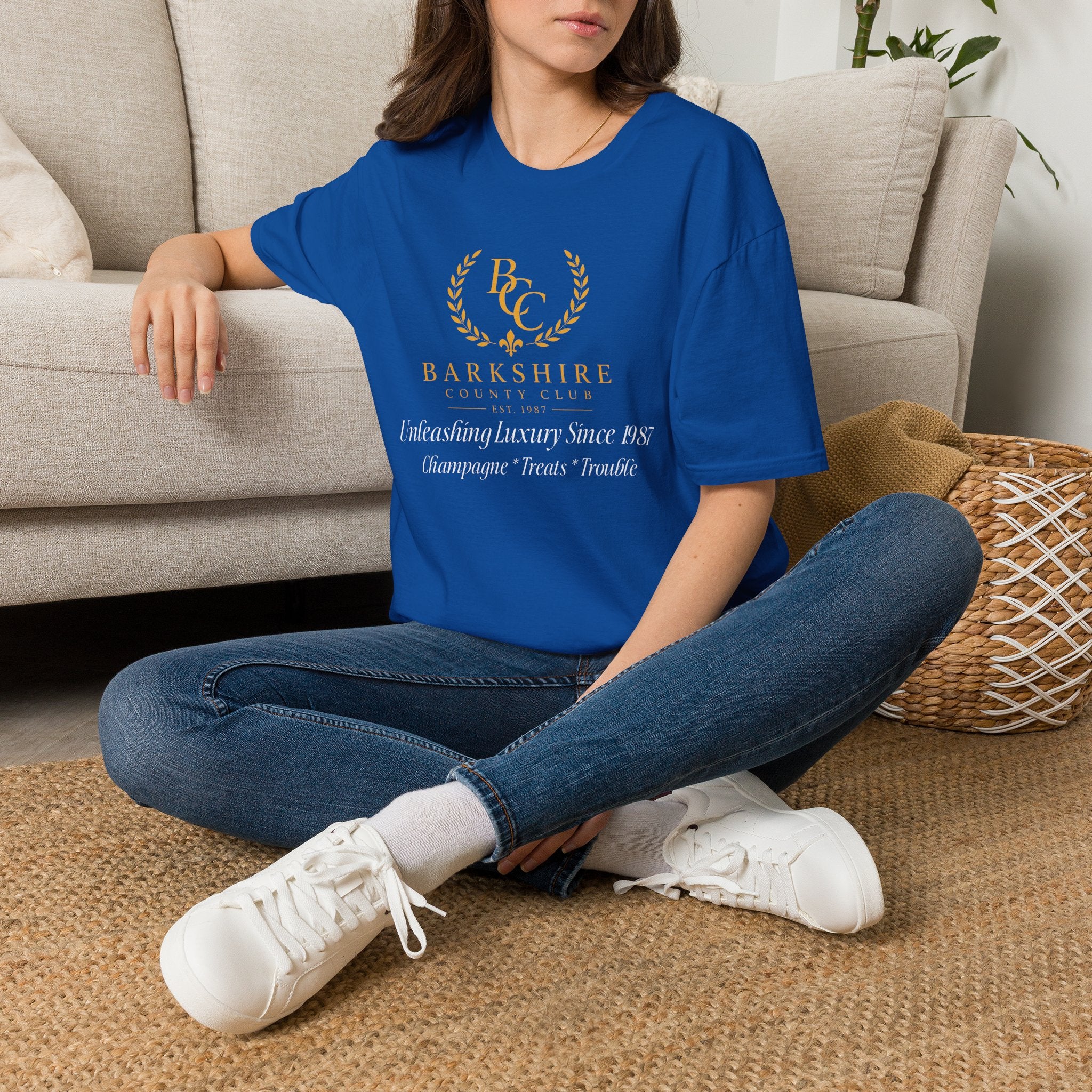 Barkshire County Club Tee — Funny Dog Club Logo T-Shirt