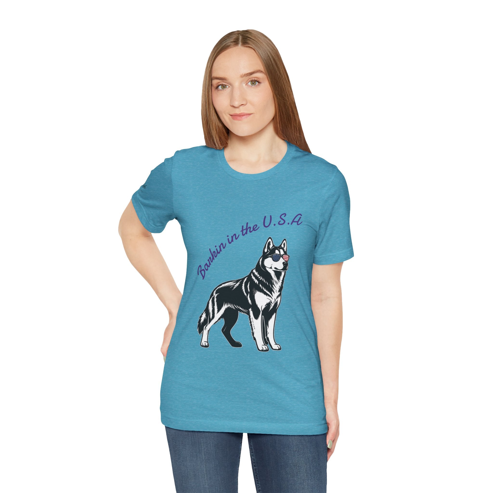 Barkin' in the USA Dog T-Shirt — Funny Patriotic Pup Tee