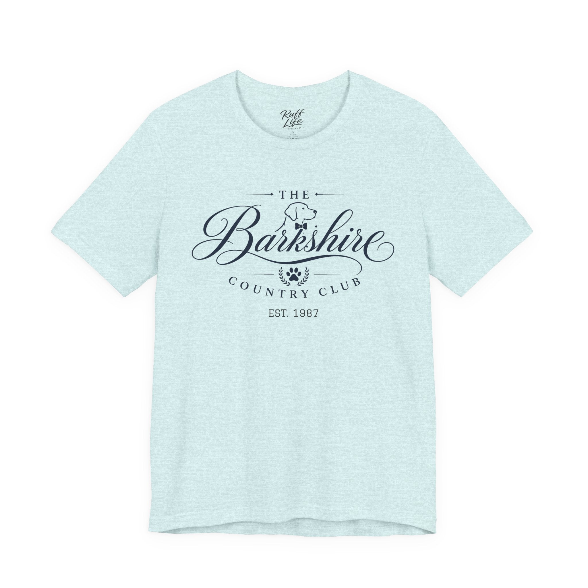 Barkshire CC Tee — "My Financial Advisor Told Me to Diversify" Dog Champagne & Oysters T-Shirt
