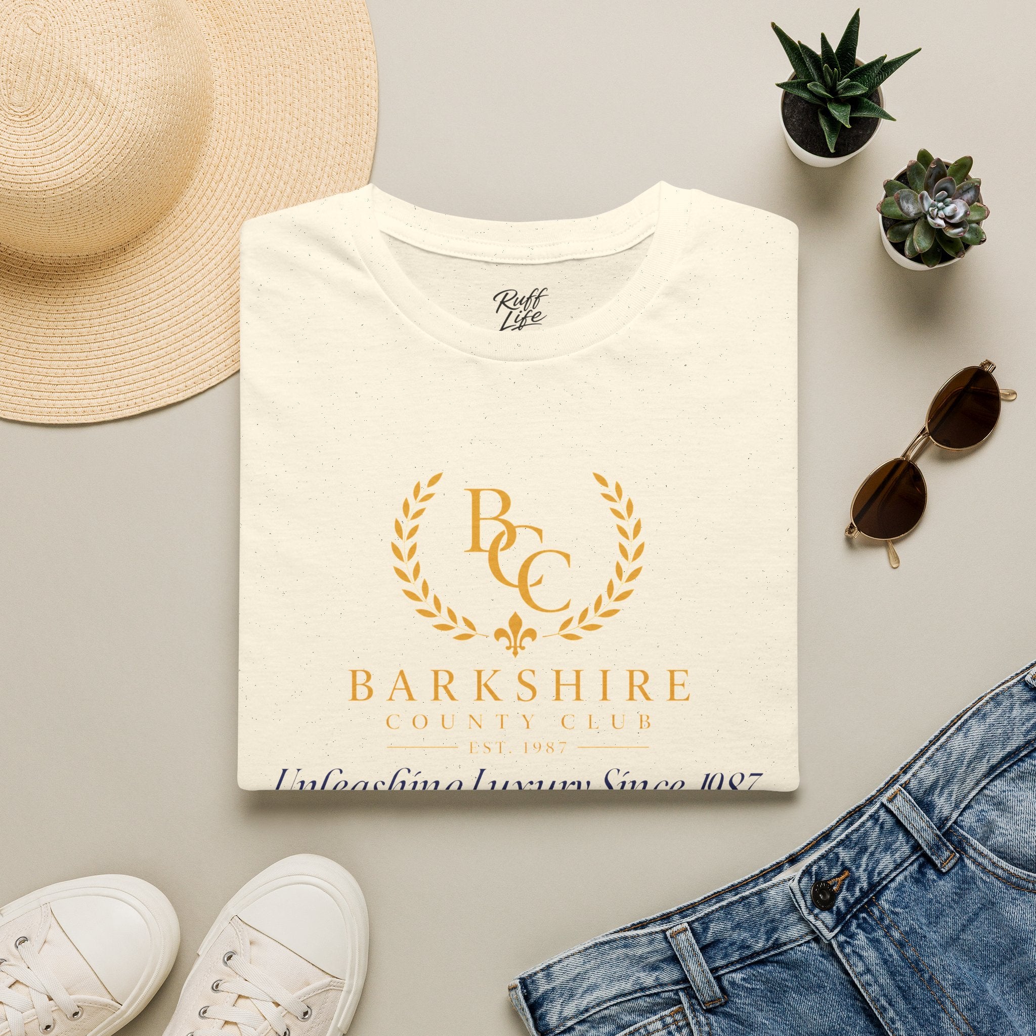 Barkshire County Club Tee — Funny Dog Club Logo T-Shirt