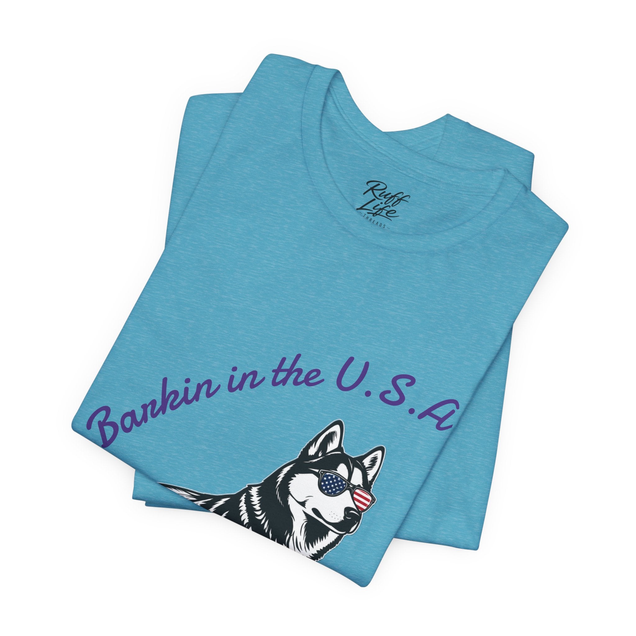 Barkin' in the USA Dog T-Shirt — Funny Patriotic Pup Tee