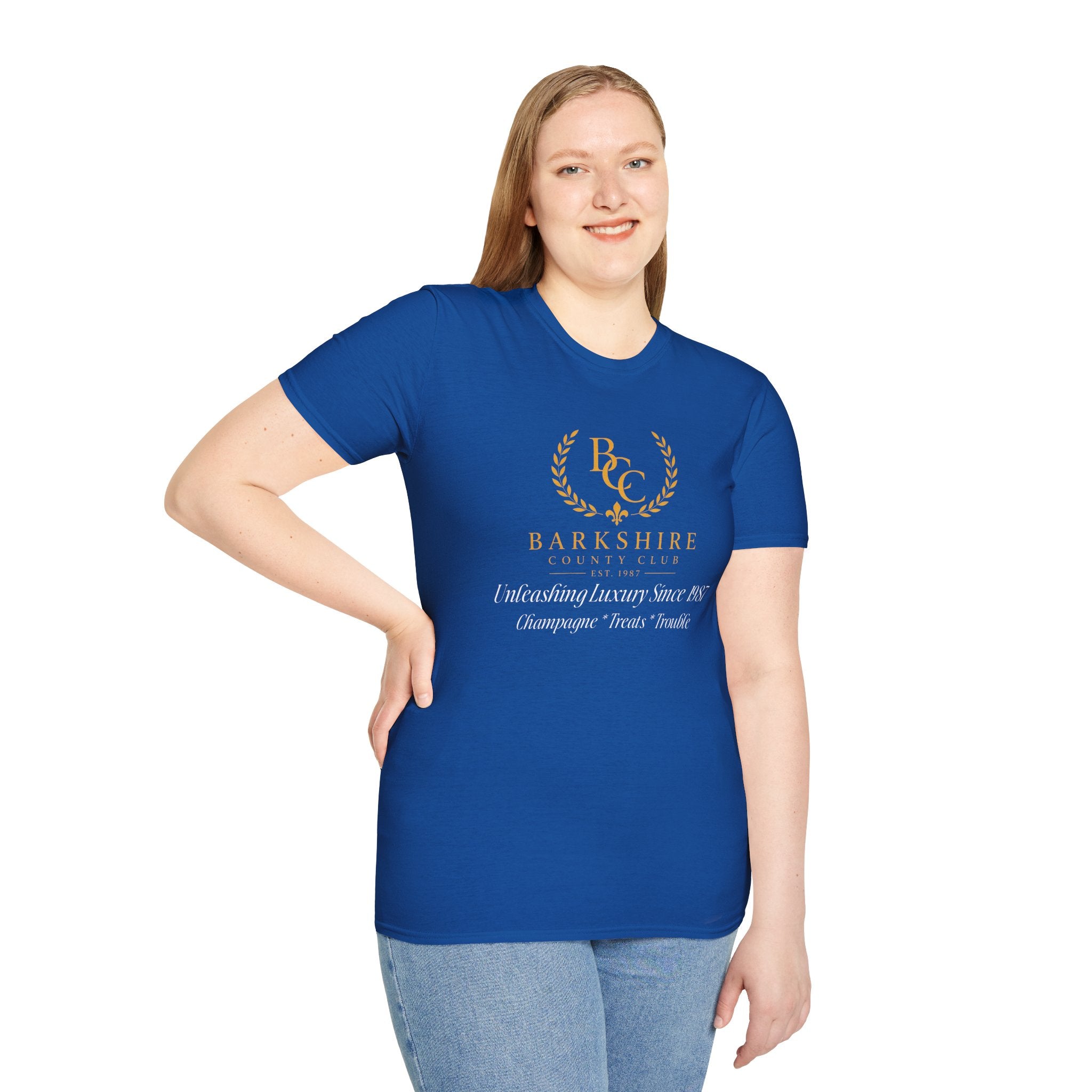 Barkshire County Club Tee — Funny Dog Club Logo T-Shirt