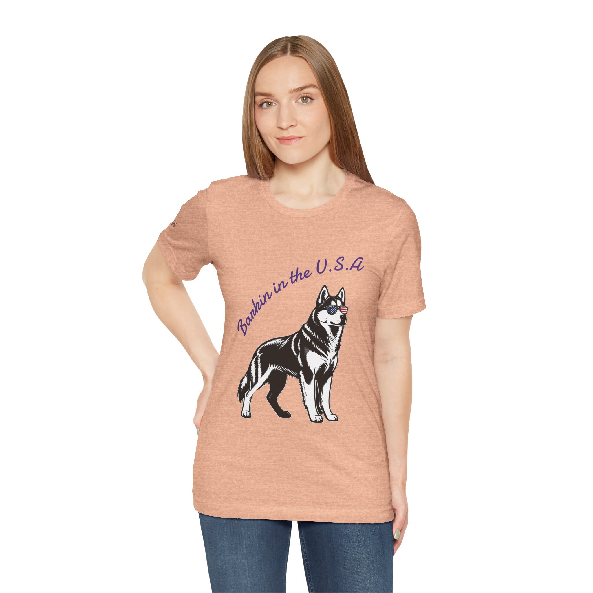 Barkin' in the USA Dog T-Shirt — Funny Patriotic Pup Tee
