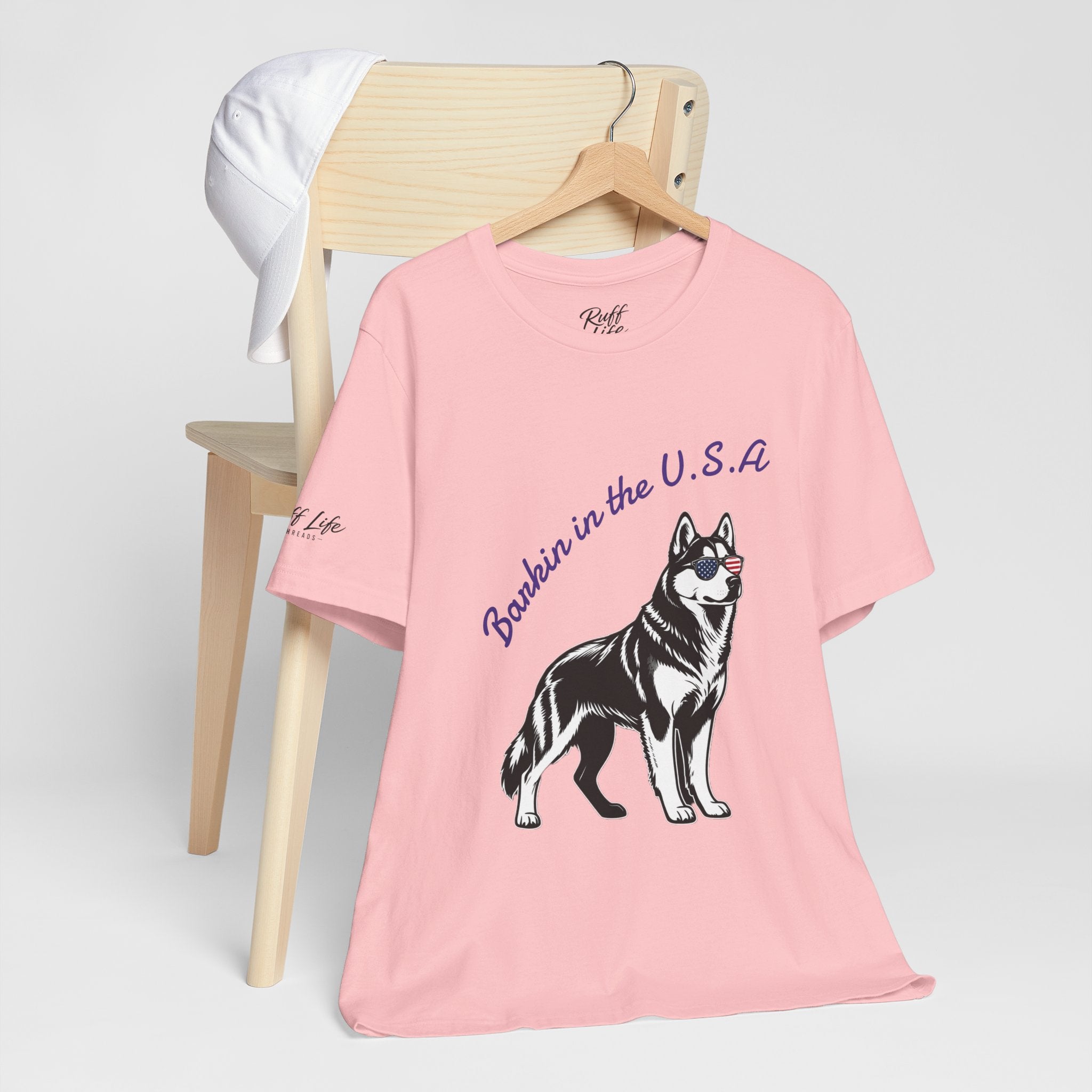 Barkin' in the USA Dog T-Shirt — Funny Patriotic Pup Tee