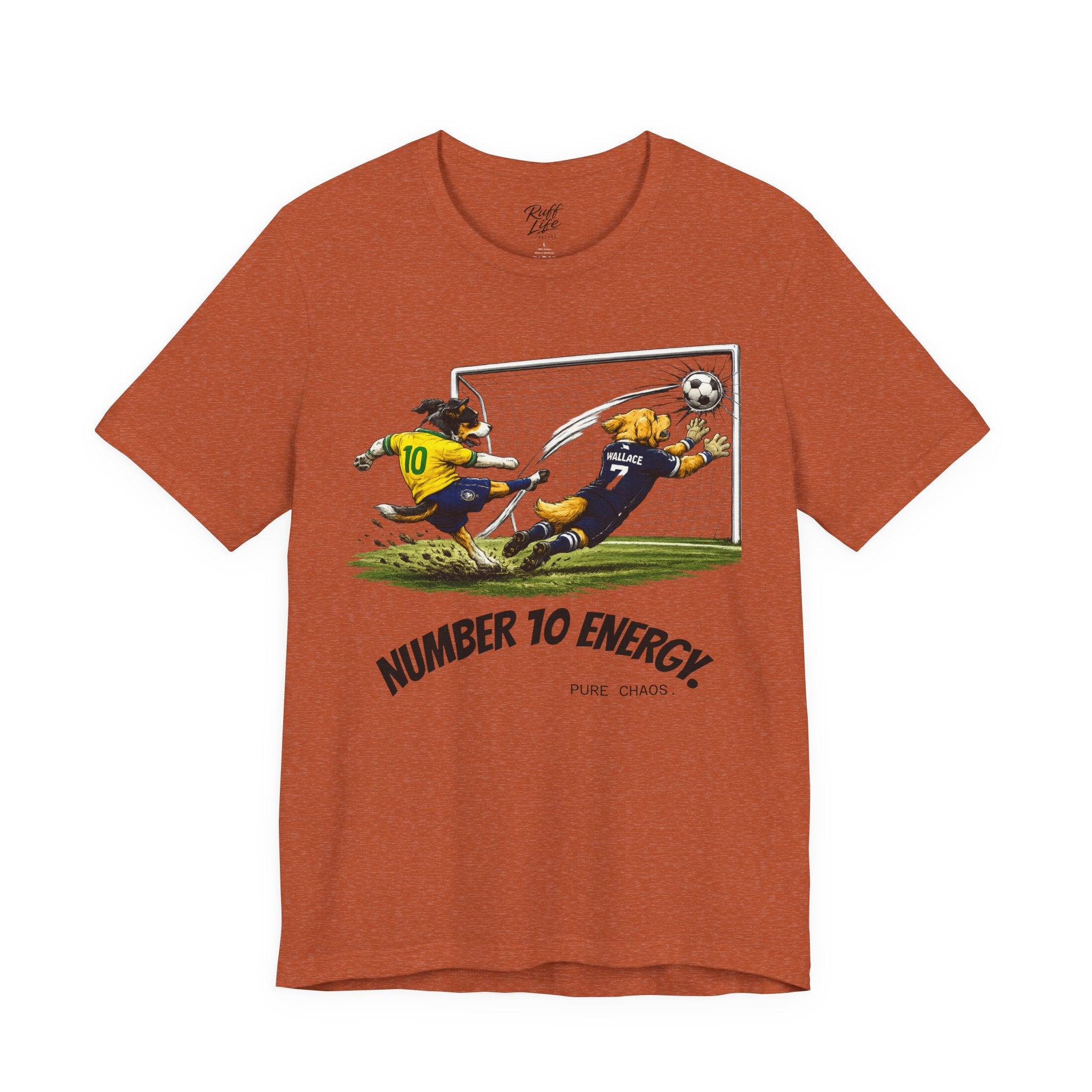 World Pup 2026 Soccer Tee — 'Number 10 Energy' Brazil vs Scotland Cartoon Shirt - World Cup 26'