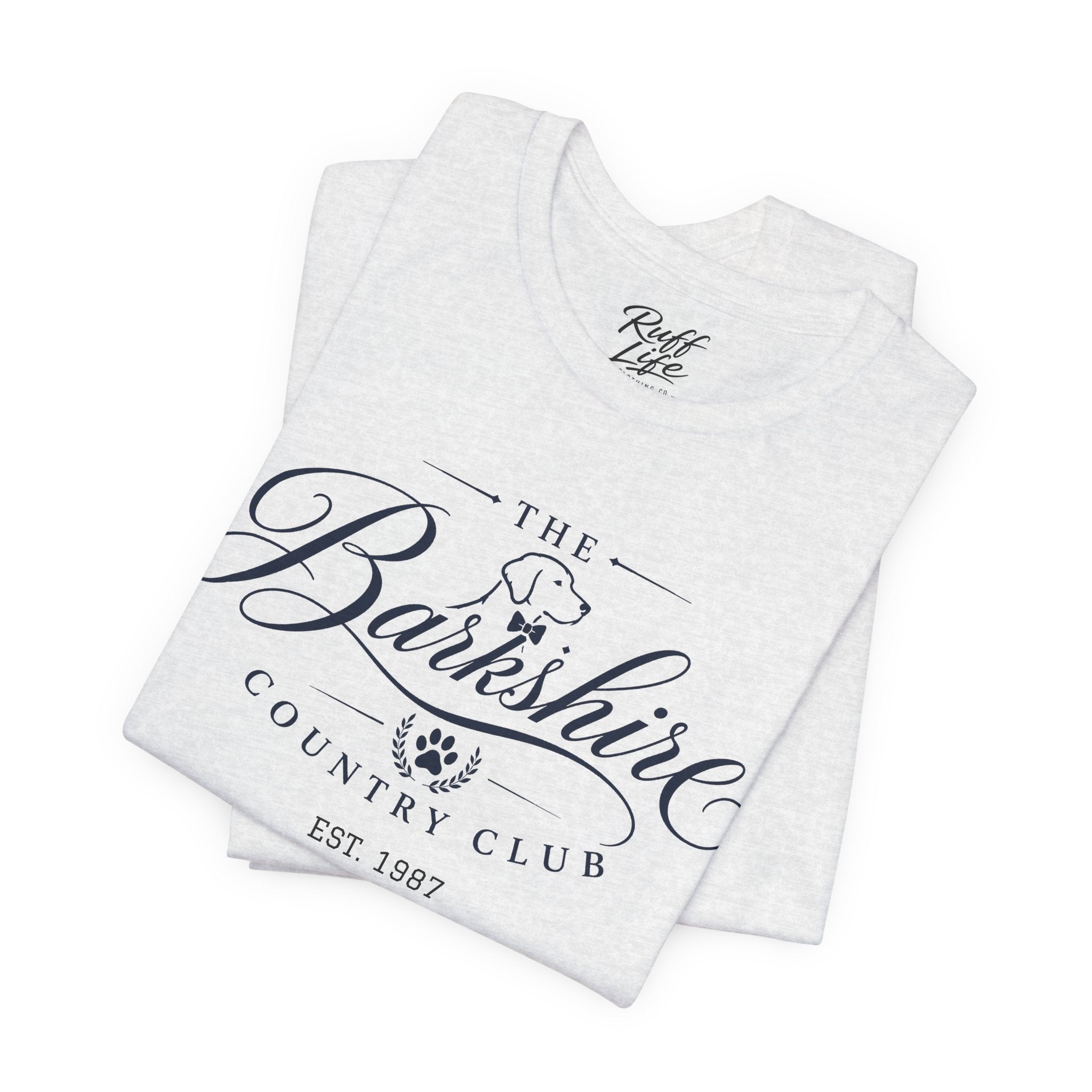 Barkshire CC Tee — "My Financial Advisor Told Me to Diversify" Dog Champagne & Oysters T-Shirt