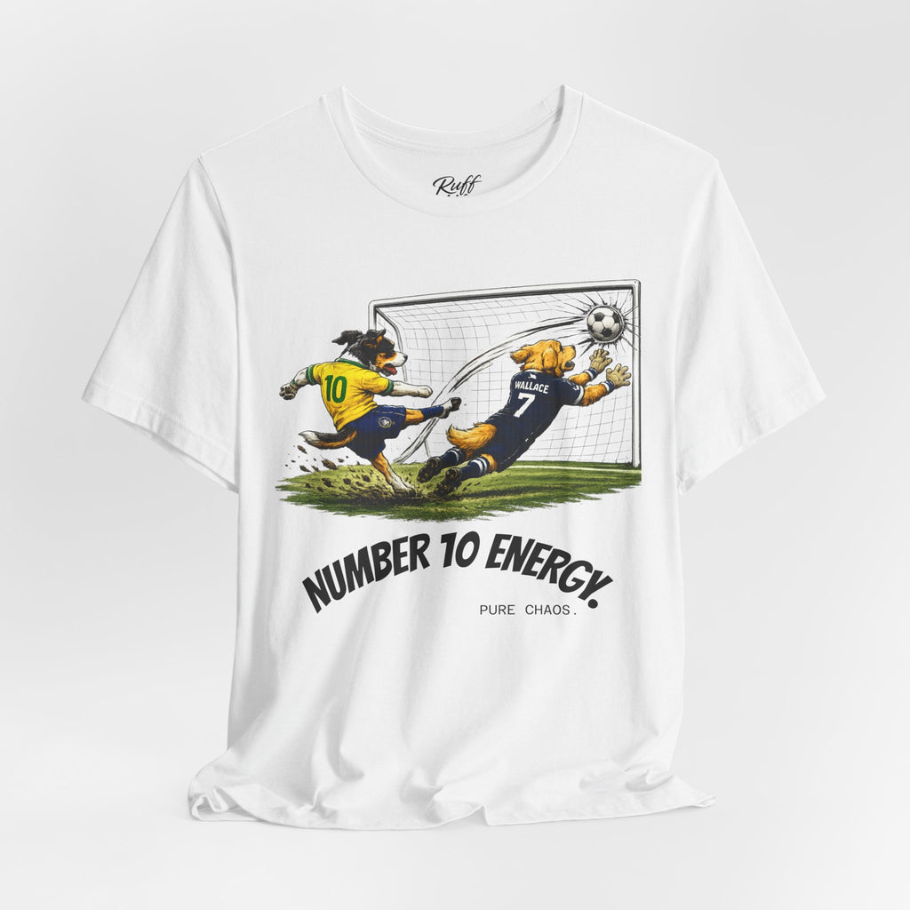 World Pup 2026 Soccer Tee — 'Number 10 Energy' Brazil vs Scotland Cartoon Shirt - World Cup 26'