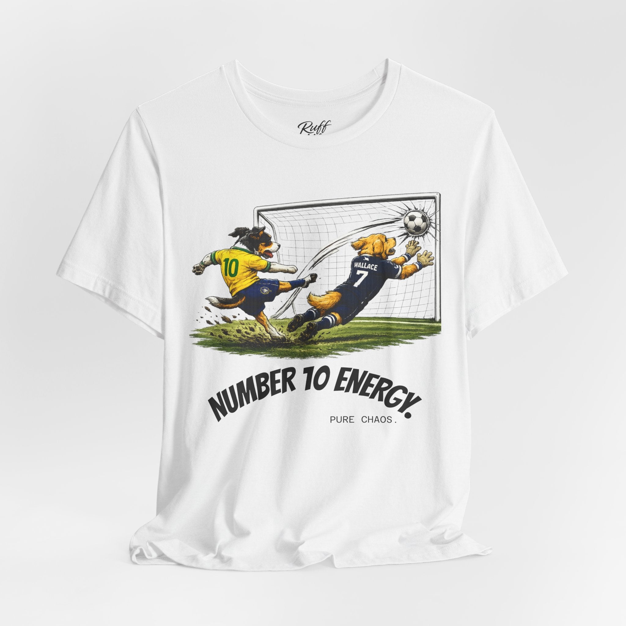 World Pup 2026 Soccer Tee — 'Number 10 Energy' Brazil vs Scotland Cartoon Shirt - World Cup 26'