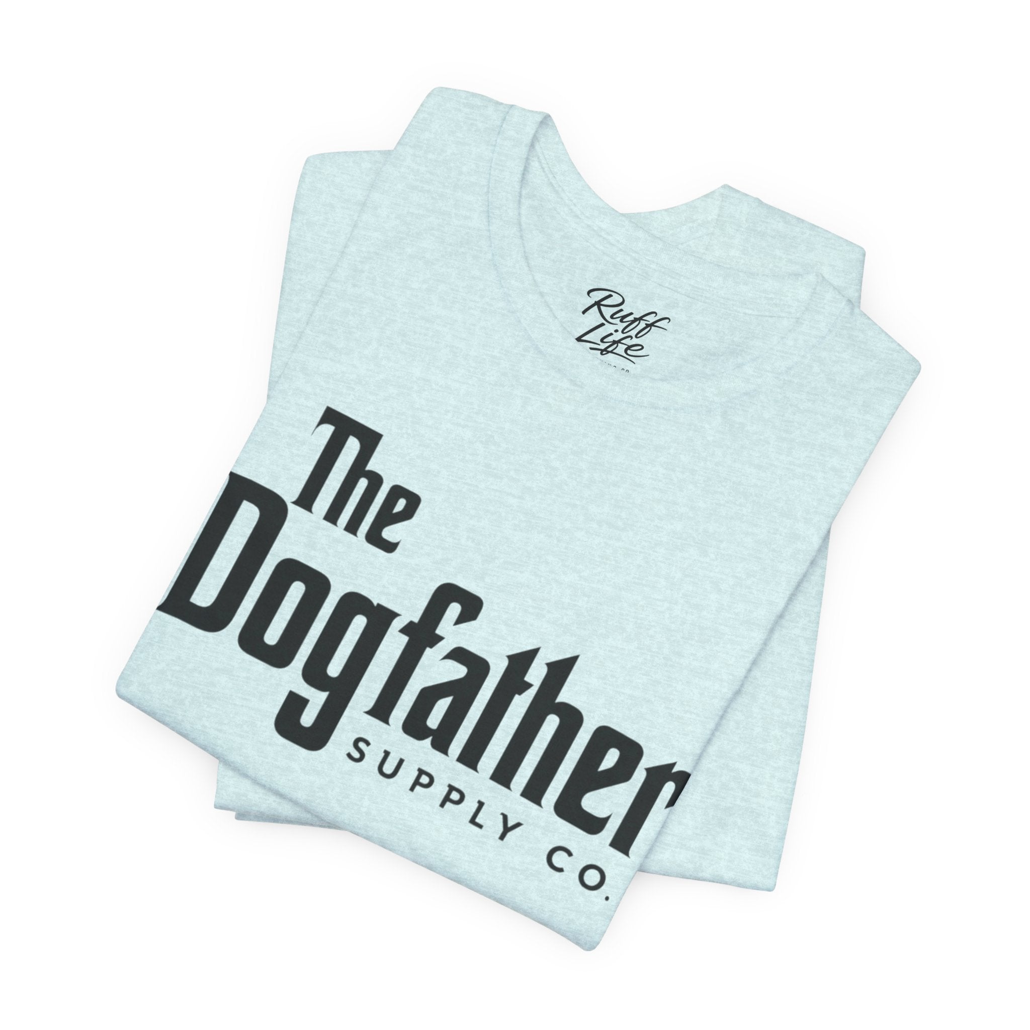 Dogfather T‑Shirt — "Respect the Family, Respect the Food Bowl" Funny Dog Graphic Tee