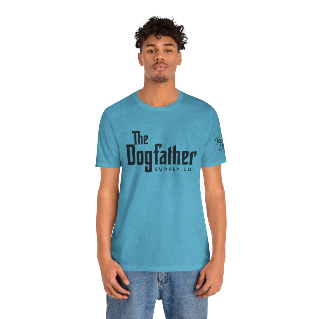 Dogfather T‑Shirt — "Respect the Family, Respect the Food Bowl" Funny Dog Graphic Tee