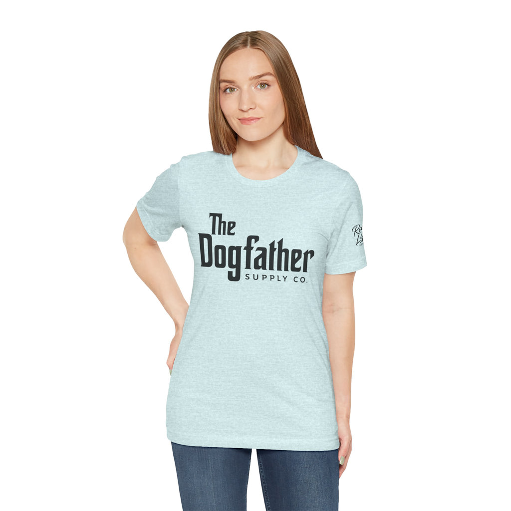 Dogfather T‑Shirt — "Respect the Family, Respect the Food Bowl" Funny Dog Graphic Tee