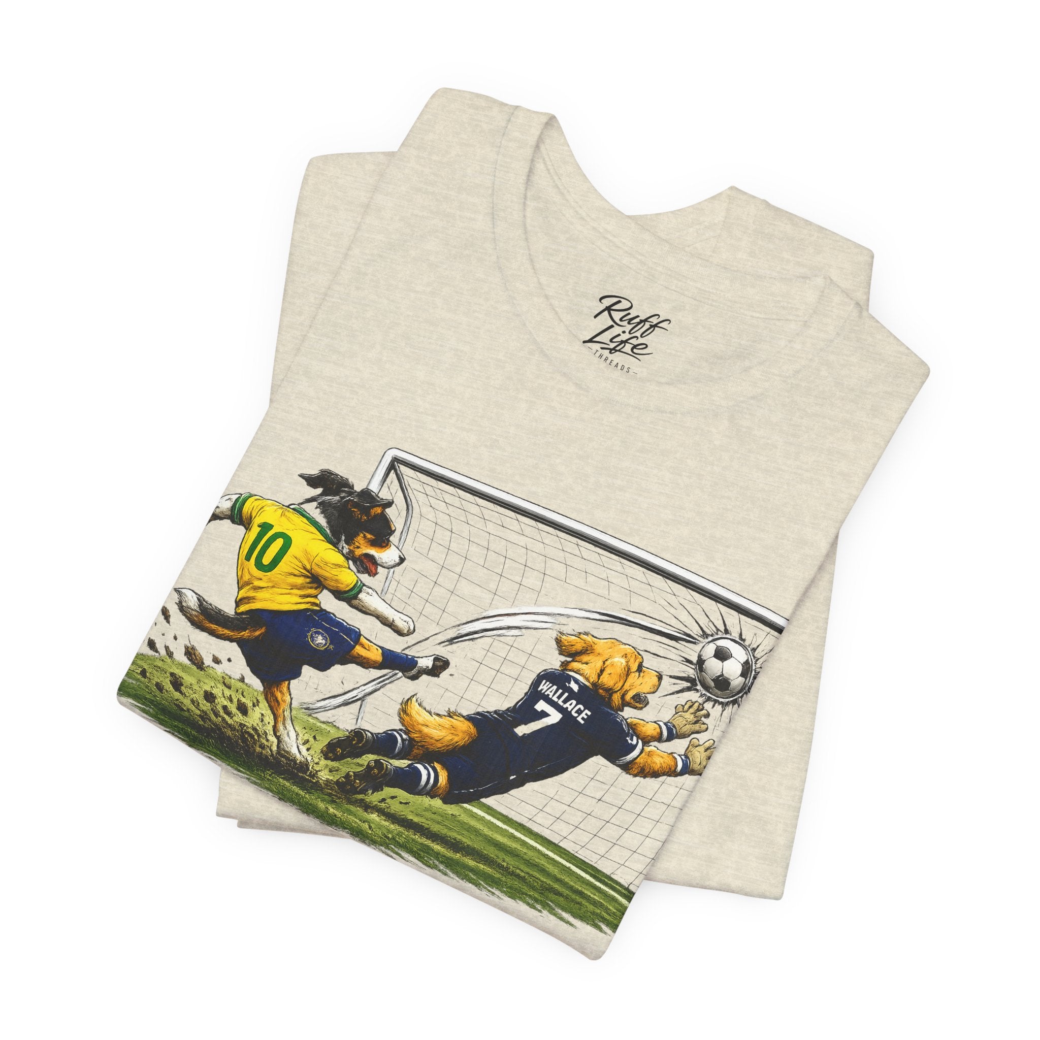 World Pup 2026 Soccer Tee — 'Number 10 Energy' Brazil vs Scotland Cartoon Shirt - World Cup 26'
