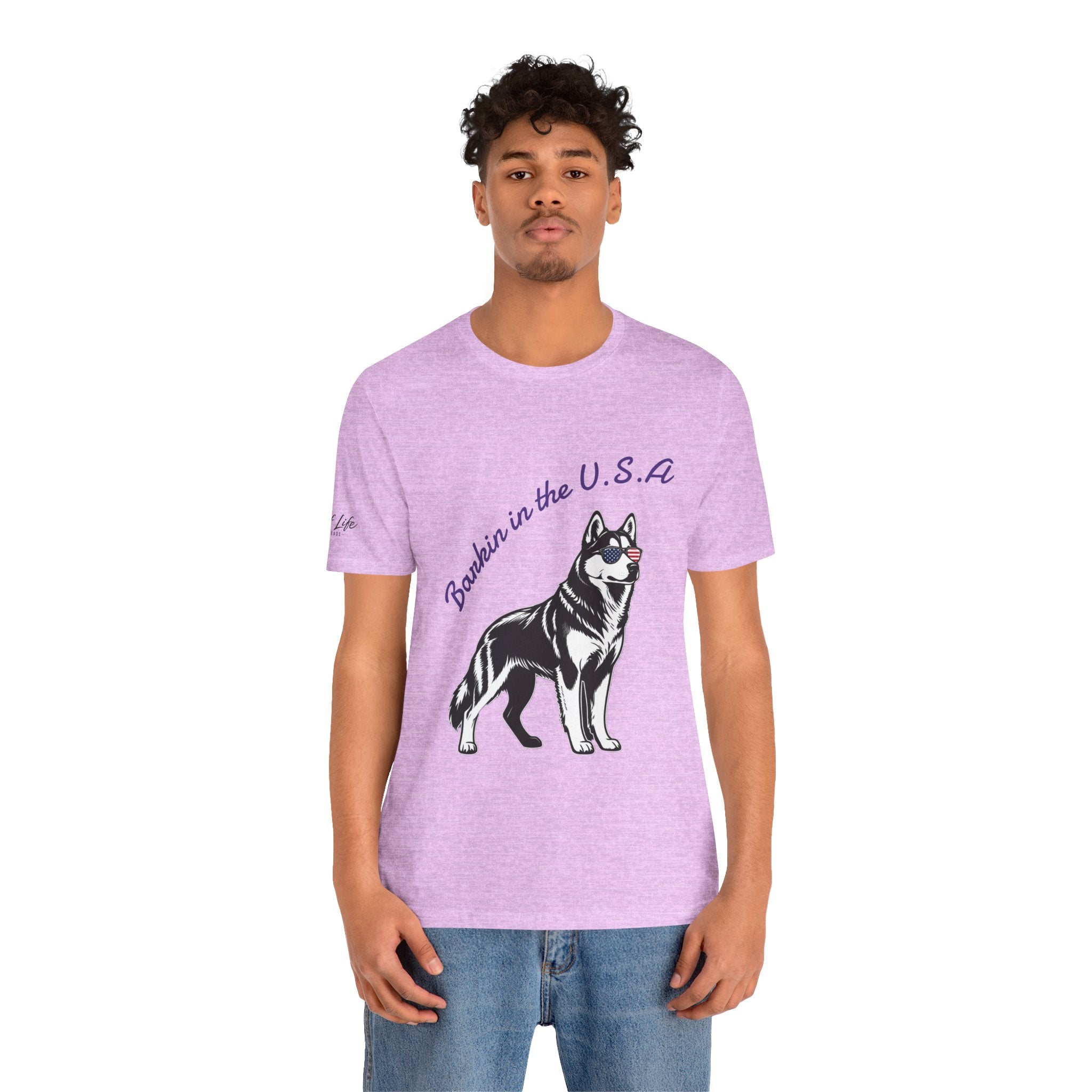 Barkin' in the USA Dog T-Shirt — Funny Patriotic Pup Tee
