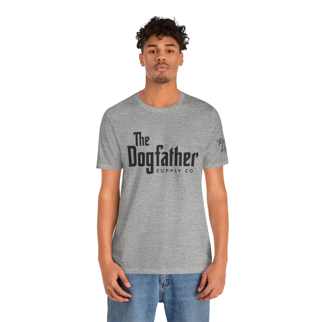 Dogfather T‑Shirt — "Respect the Family, Respect the Food Bowl" Funny Dog Graphic Tee