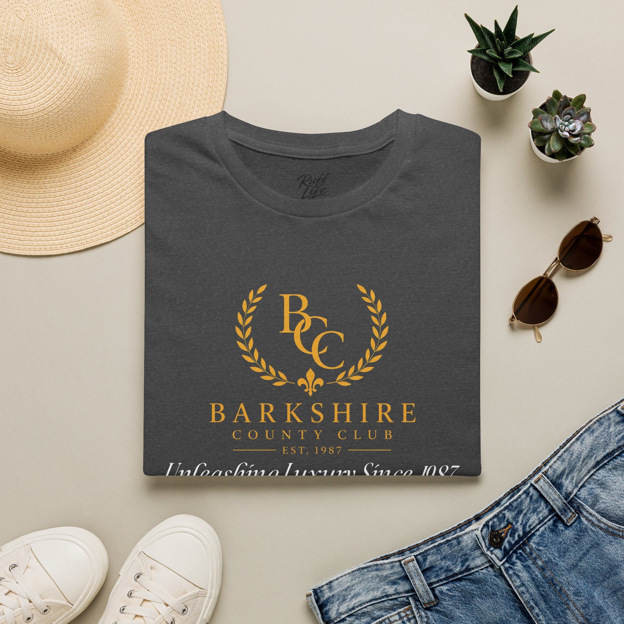 Barkshire County Club Tee — Funny Dog Club Logo T-Shirt