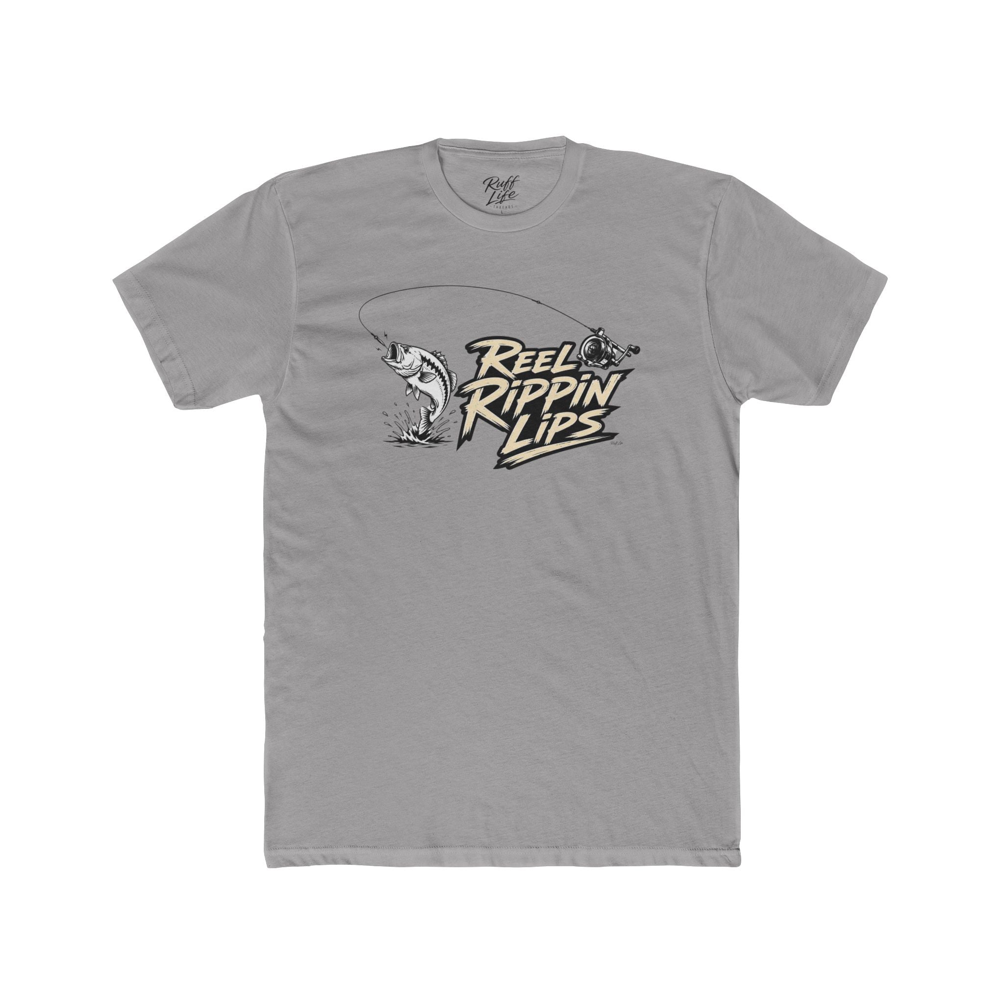 Fishing T-Shirt — "Reel Rippin' Lips" Bass Graphic Tee