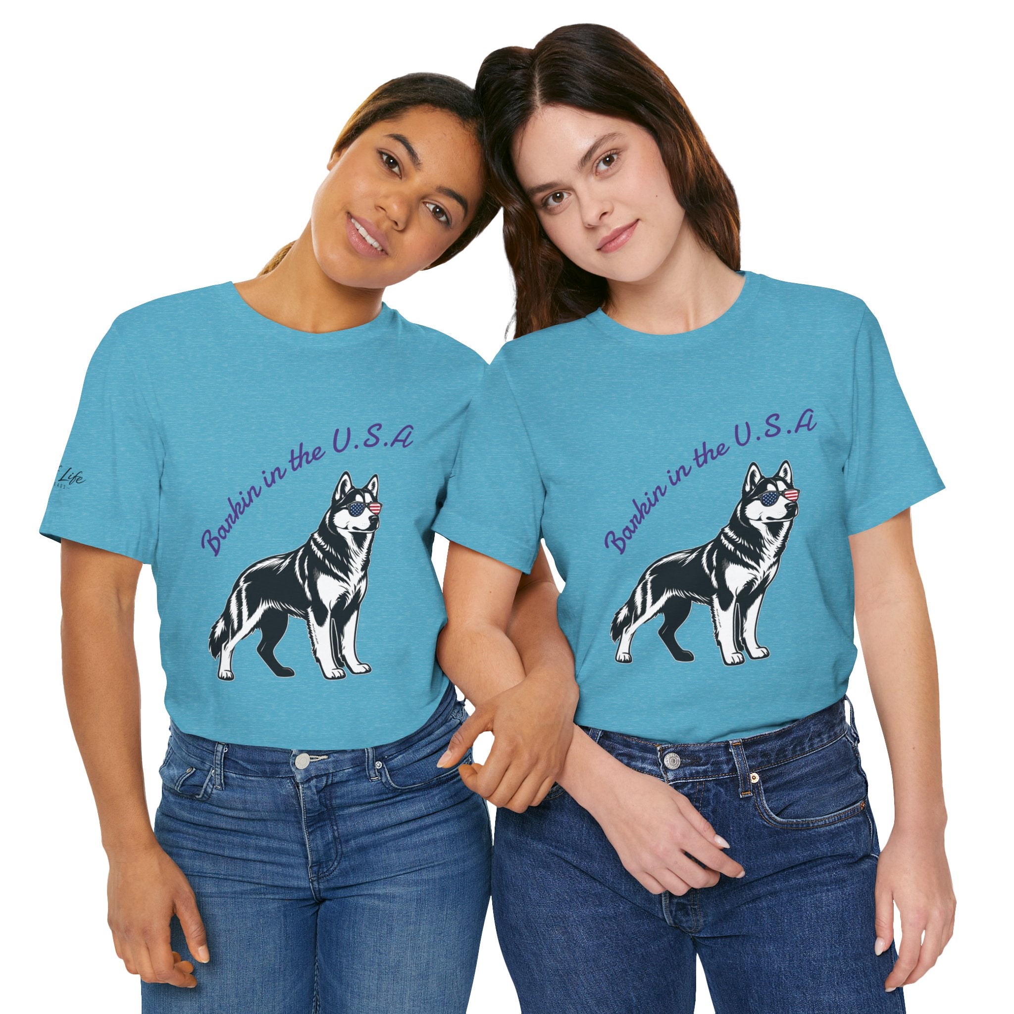Barkin' in the USA Dog T-Shirt — Funny Patriotic Pup Tee