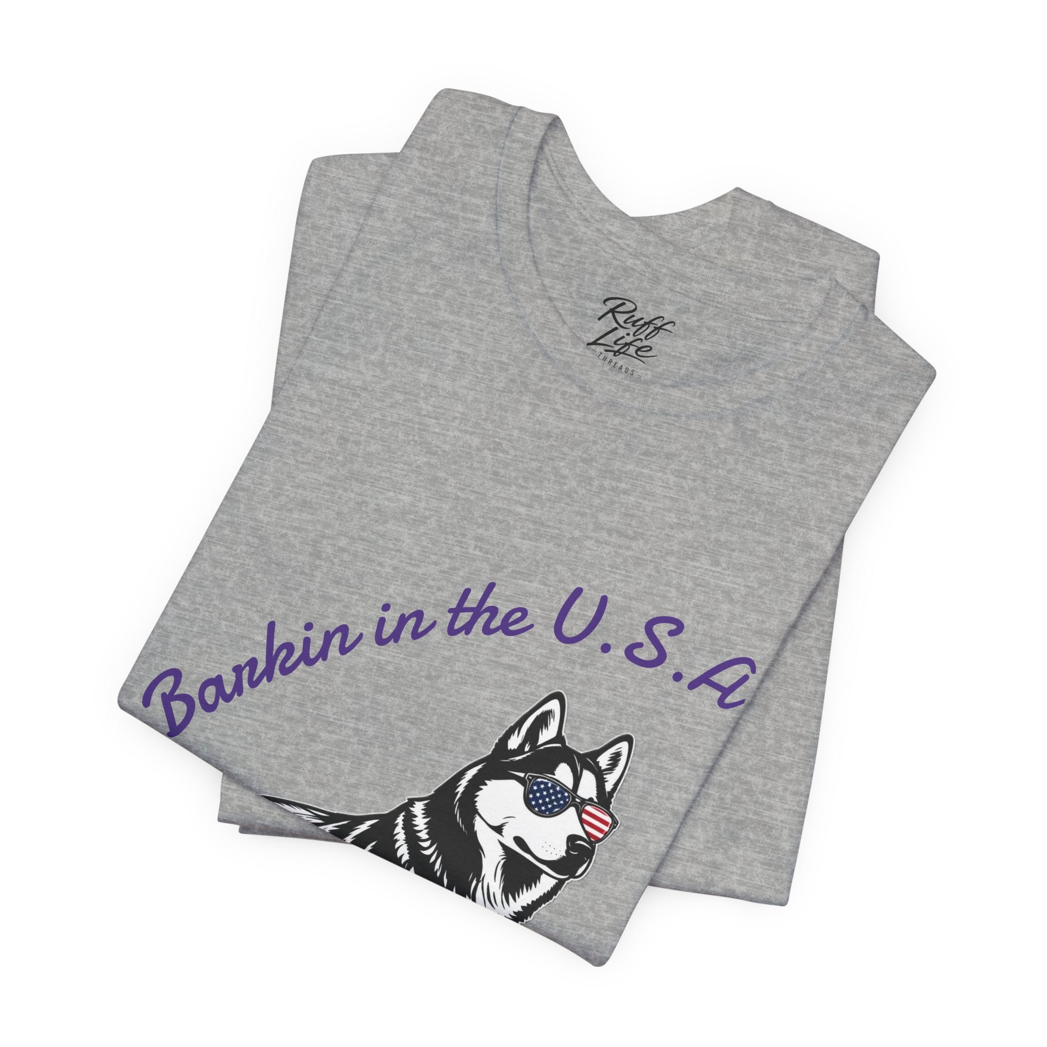 Barkin' in the USA Dog T-Shirt — Funny Patriotic Pup Tee