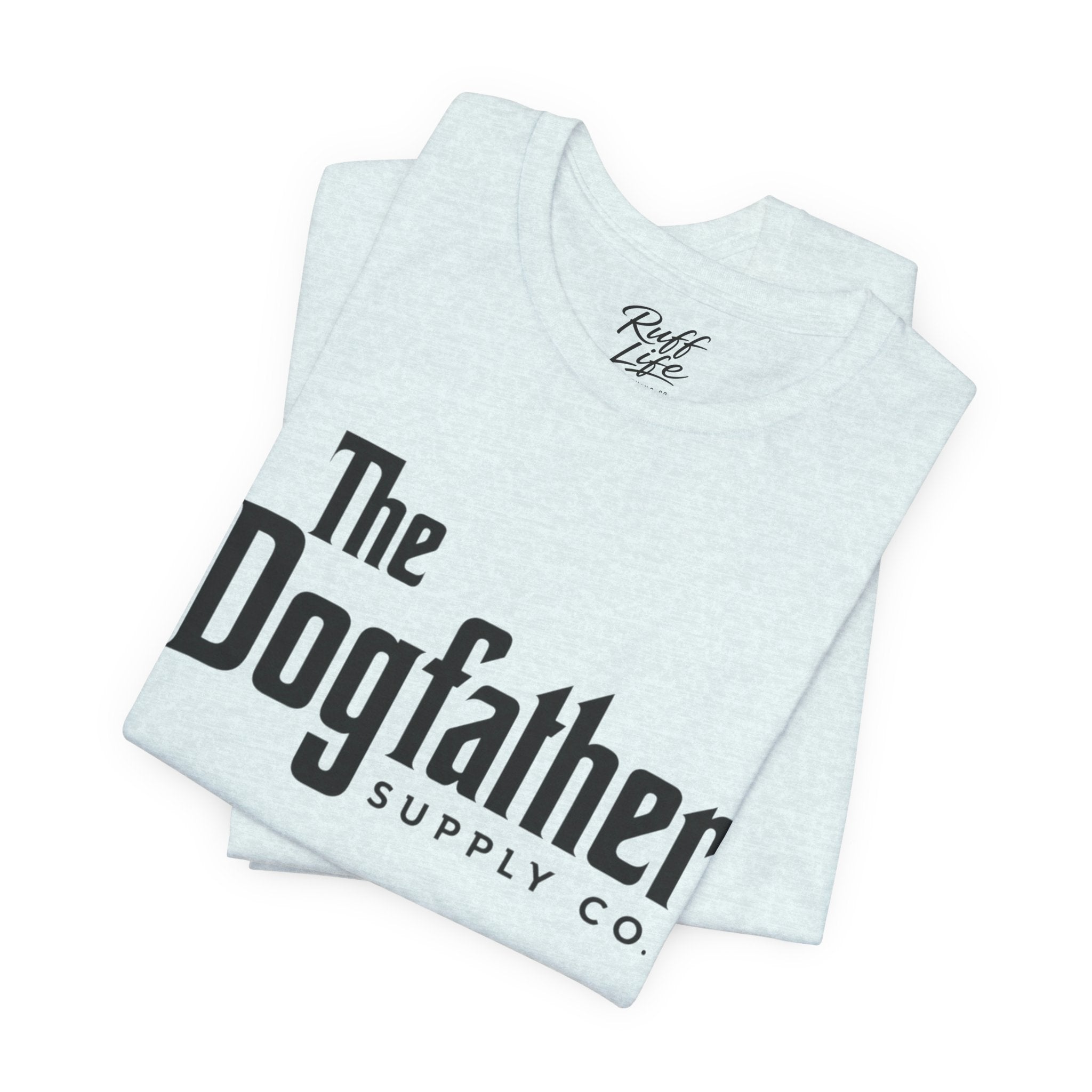 Dogfather T‑Shirt — "Respect the Family, Respect the Food Bowl" Funny Dog Graphic Tee