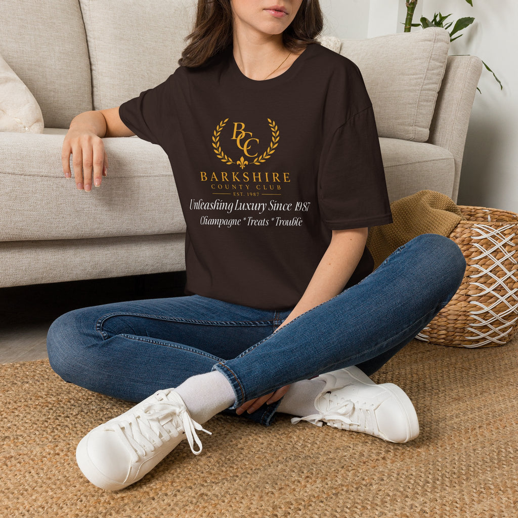 Barkshire County Club Tee — Funny Dog Club Logo T-Shirt