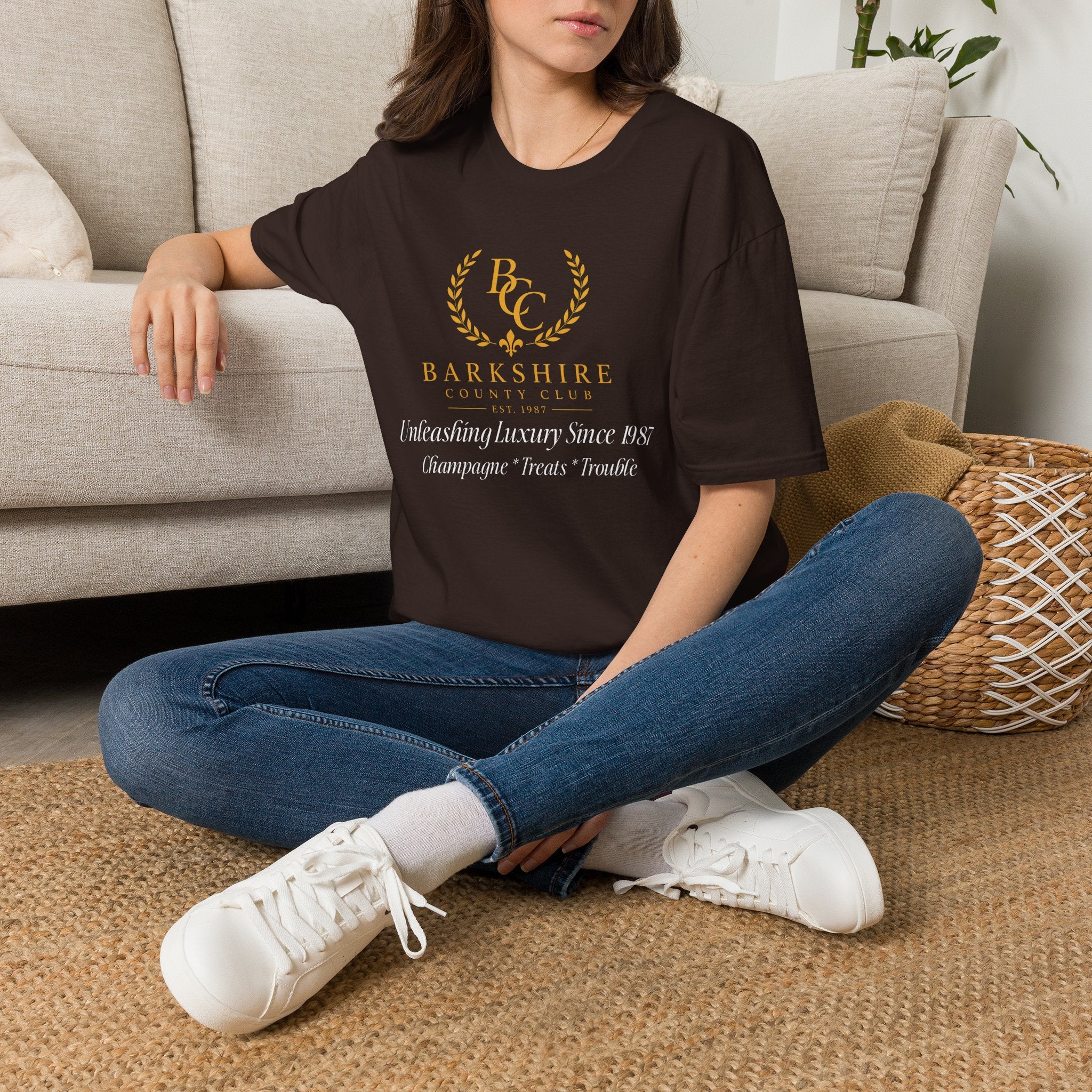 Barkshire County Club Tee — Funny Dog Club Logo T-Shirt