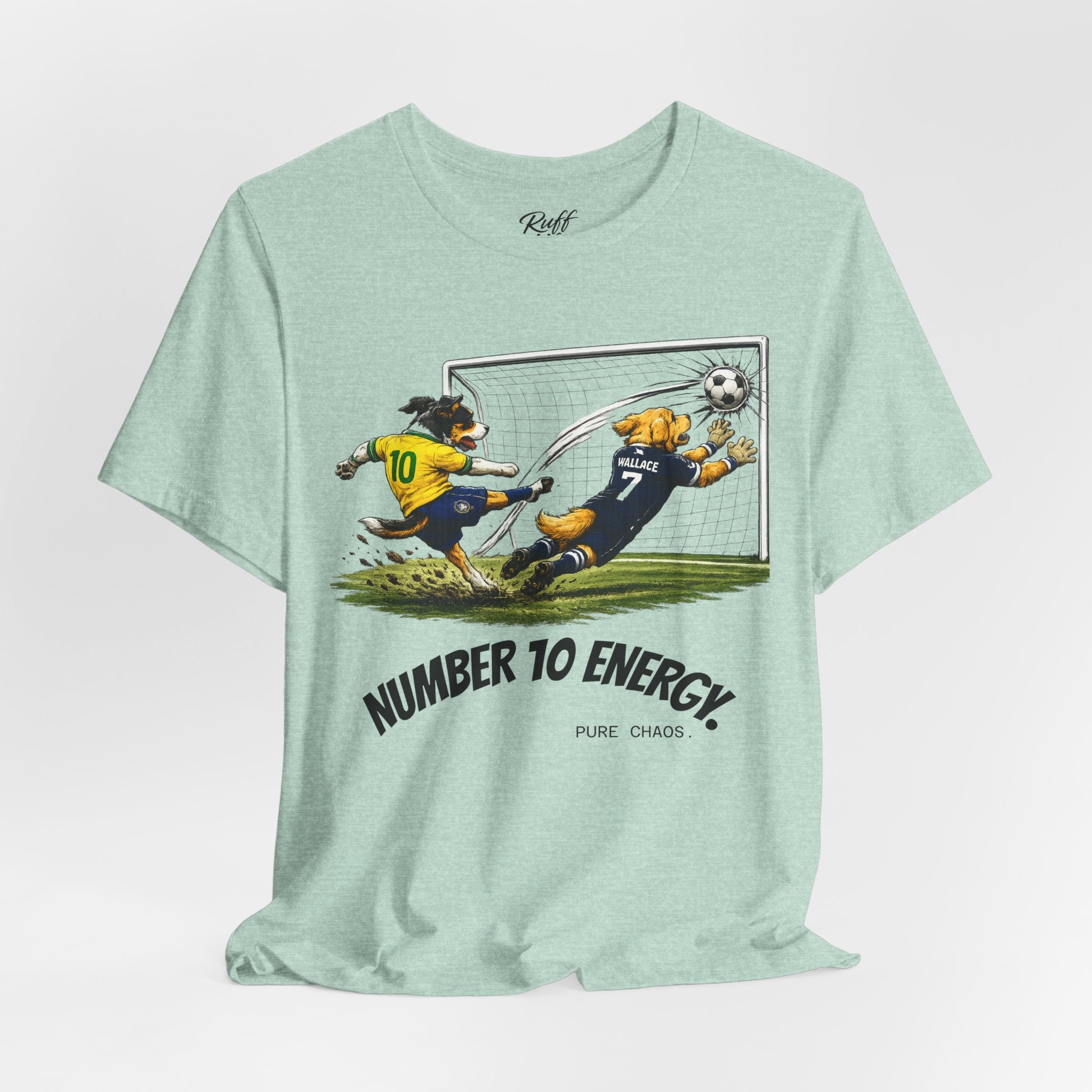 World Pup 2026 Soccer Tee — 'Number 10 Energy' Brazil vs Scotland Cartoon Shirt - World Cup 26'