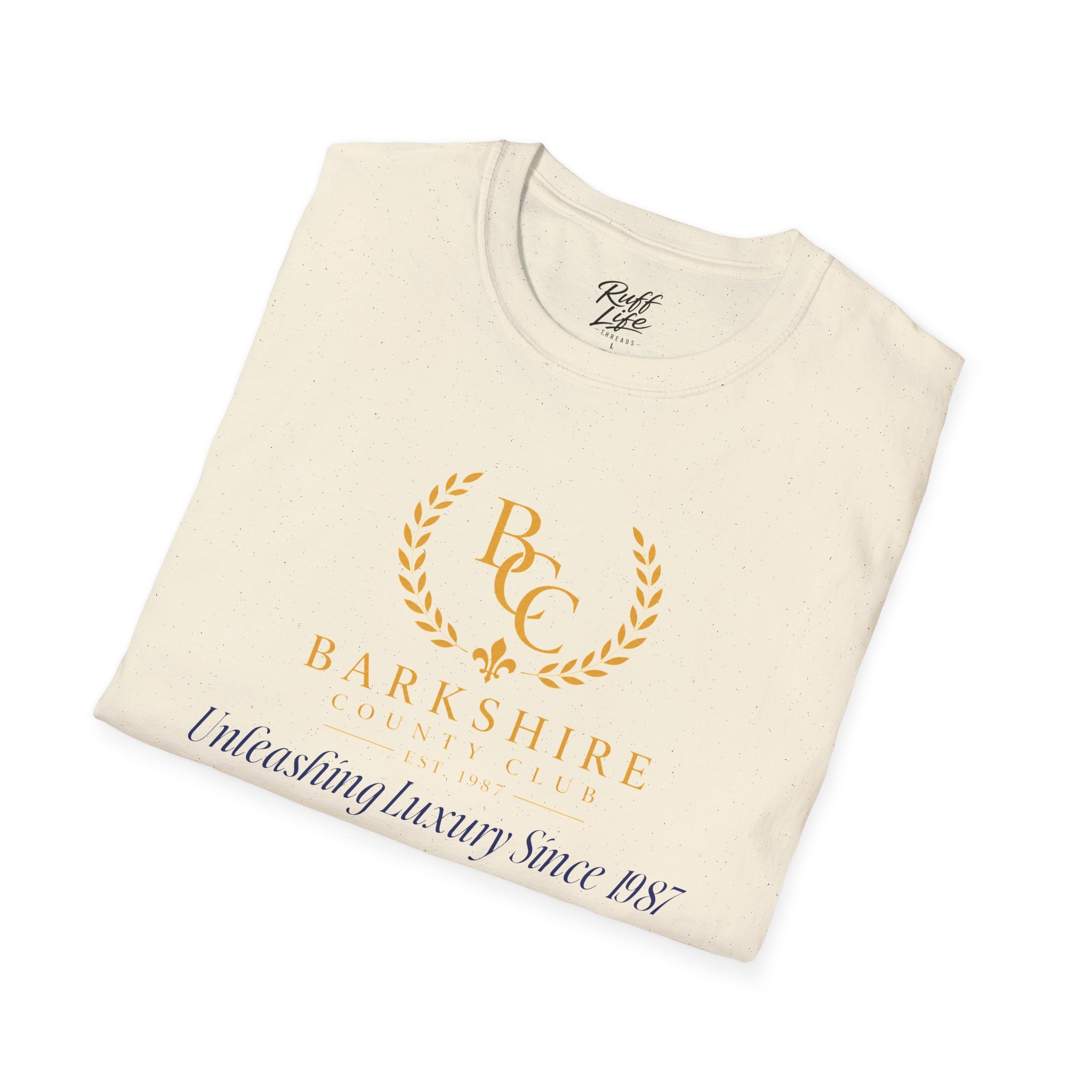 Barkshire County Club Tee — Funny Dog Club Logo T-Shirt