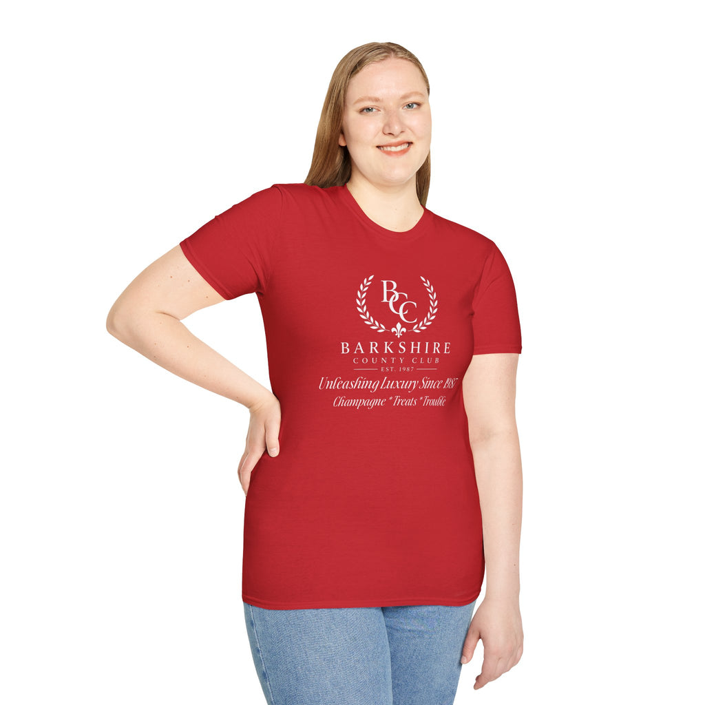Barkshire County Club Tee — Funny Dog Club Logo T-Shirt