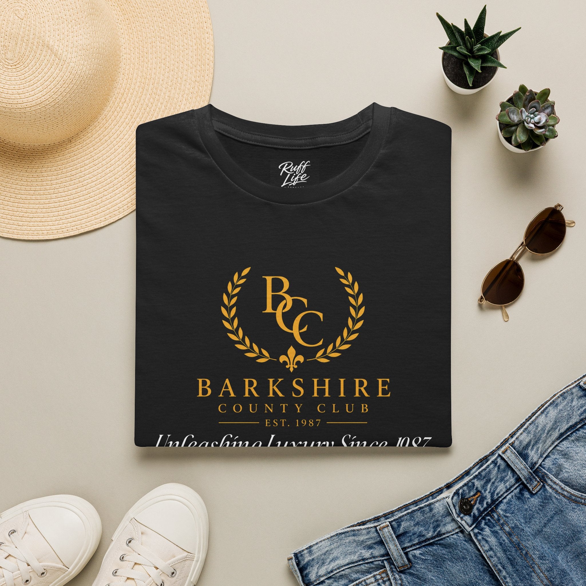 Barkshire County Club Tee — Funny Dog Club Logo T-Shirt