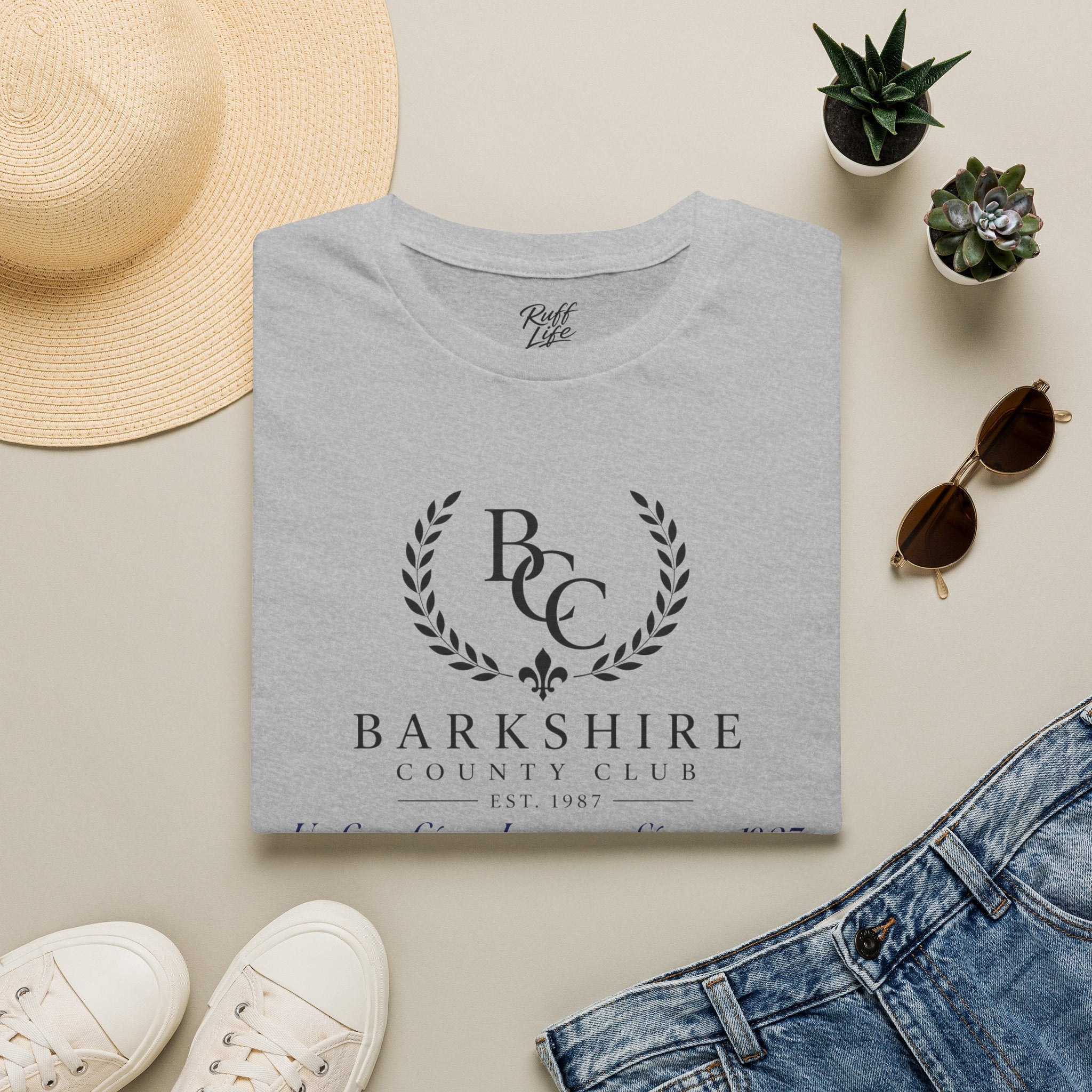Barkshire County Club Tee — Funny Dog Club Logo T-Shirt