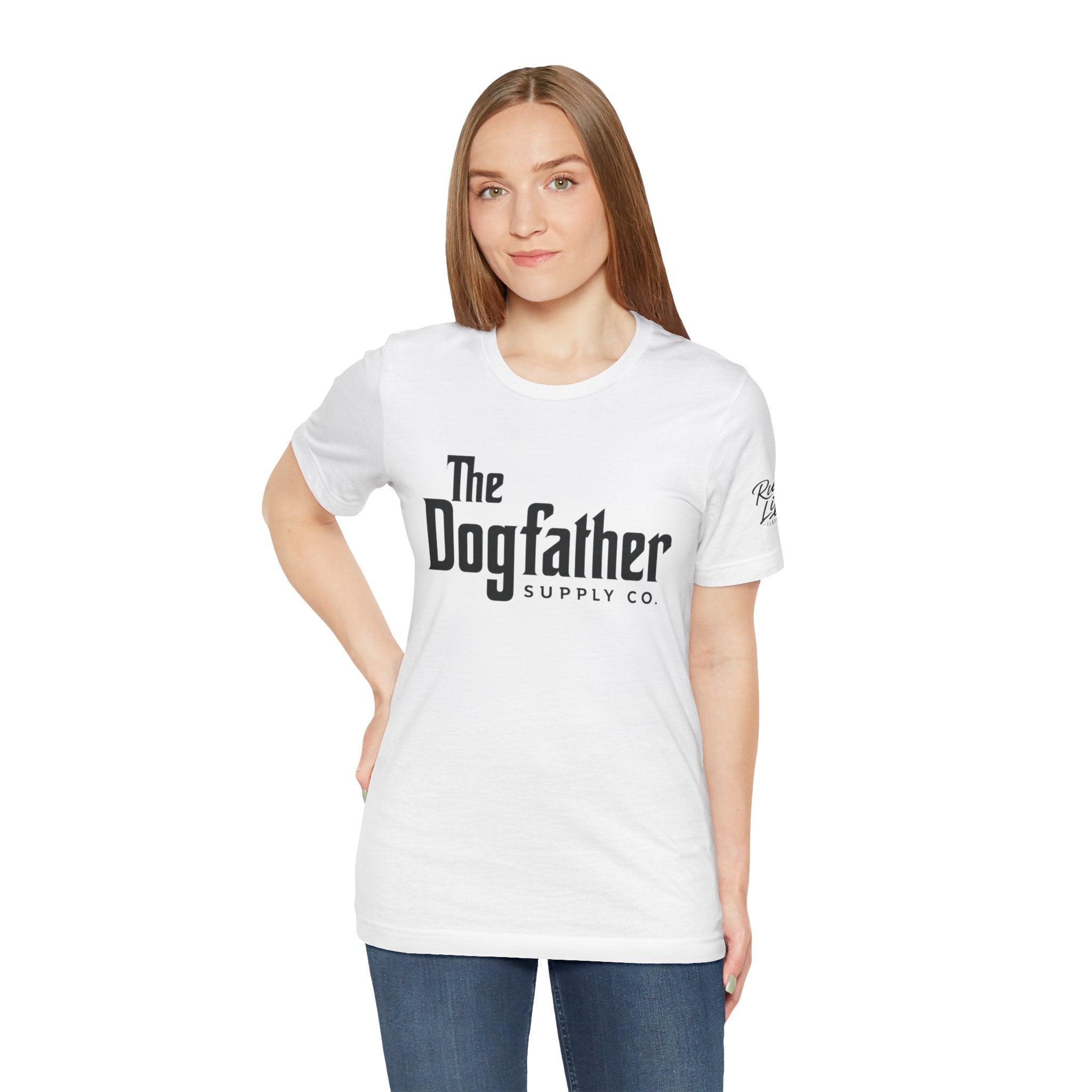 Dogfather T‑Shirt — "Respect the Family, Respect the Food Bowl" Funny Dog Graphic Tee