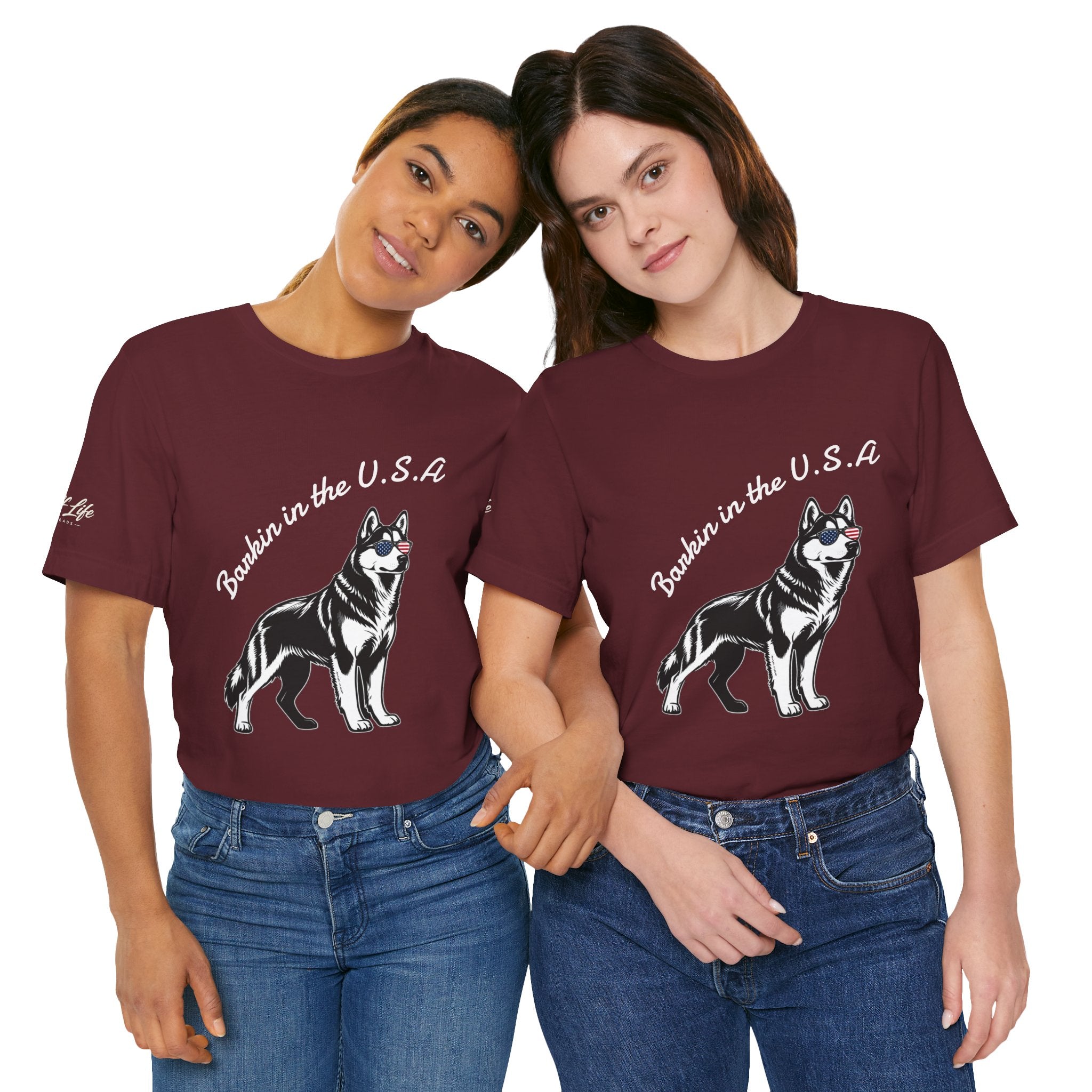Barkin' in the USA Dog T-Shirt — Funny Patriotic Pup Tee