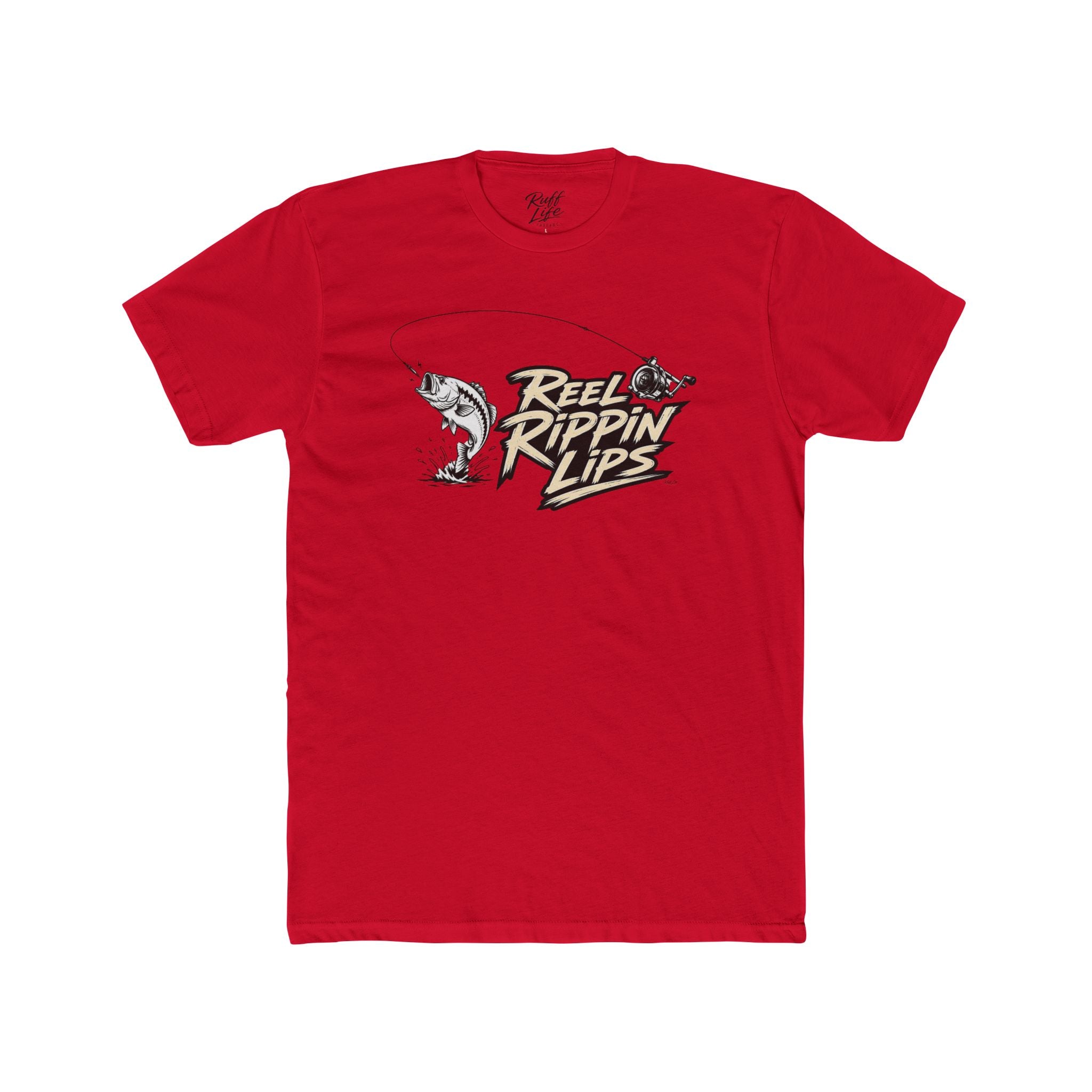Fishing T-Shirt — "Reel Rippin' Lips" Bass Graphic Tee