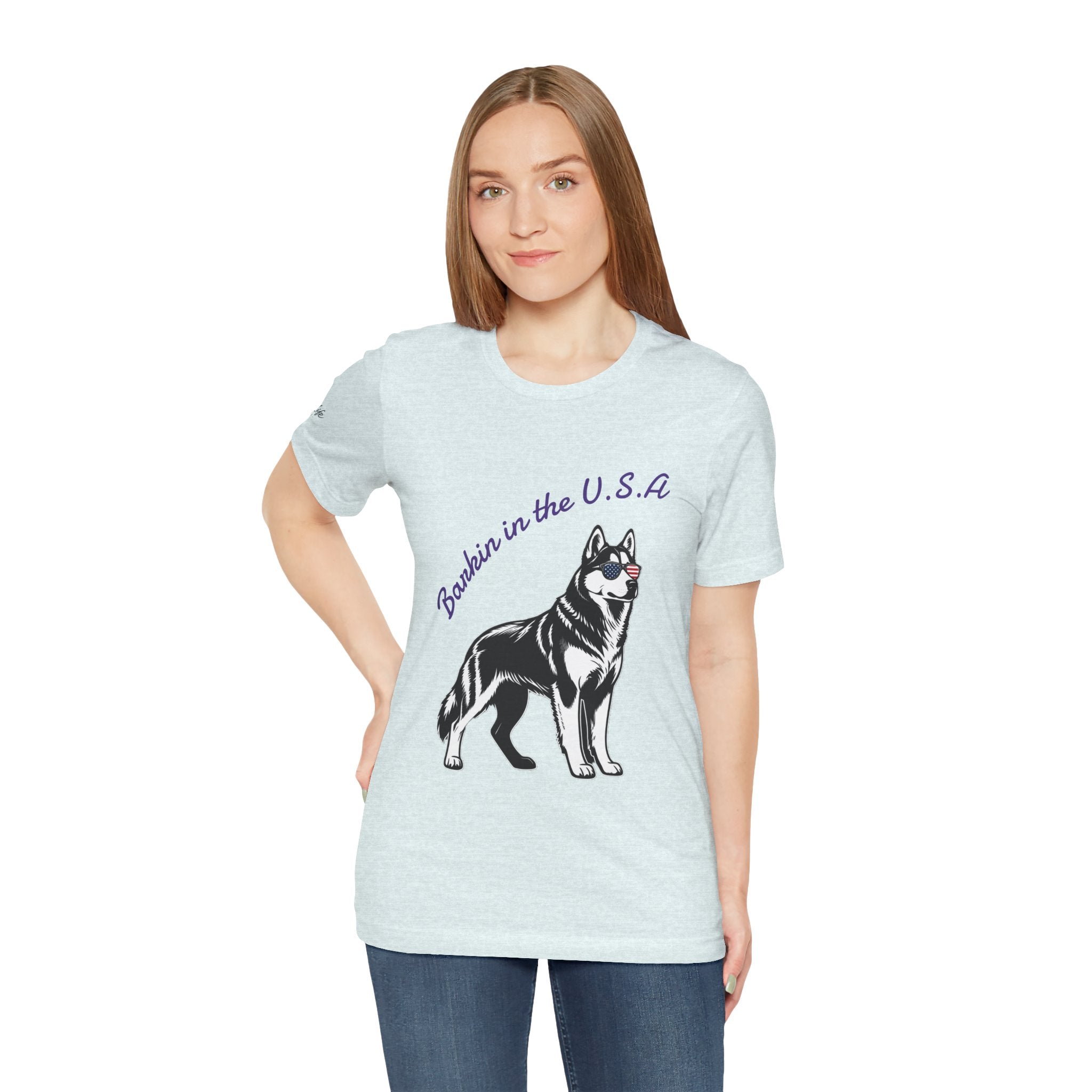 Barkin' in the USA Dog T-Shirt — Funny Patriotic Pup Tee