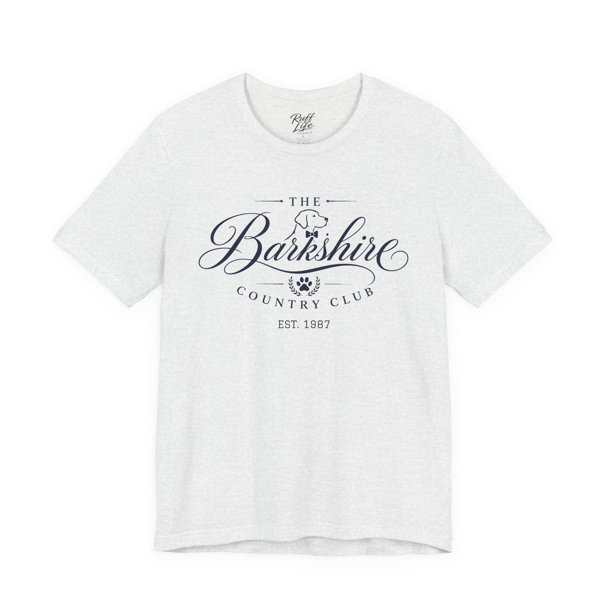 Barkshire CC Tee — "My Financial Advisor Told Me to Diversify" Dog Champagne & Oysters T-Shirt