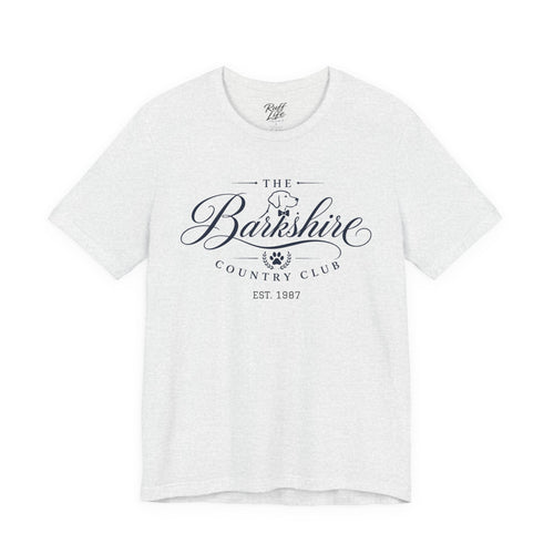 Barkshire CC Tee — "My Financial Advisor Told Me to Diversify" Dog Champagne & Oysters T-Shirt