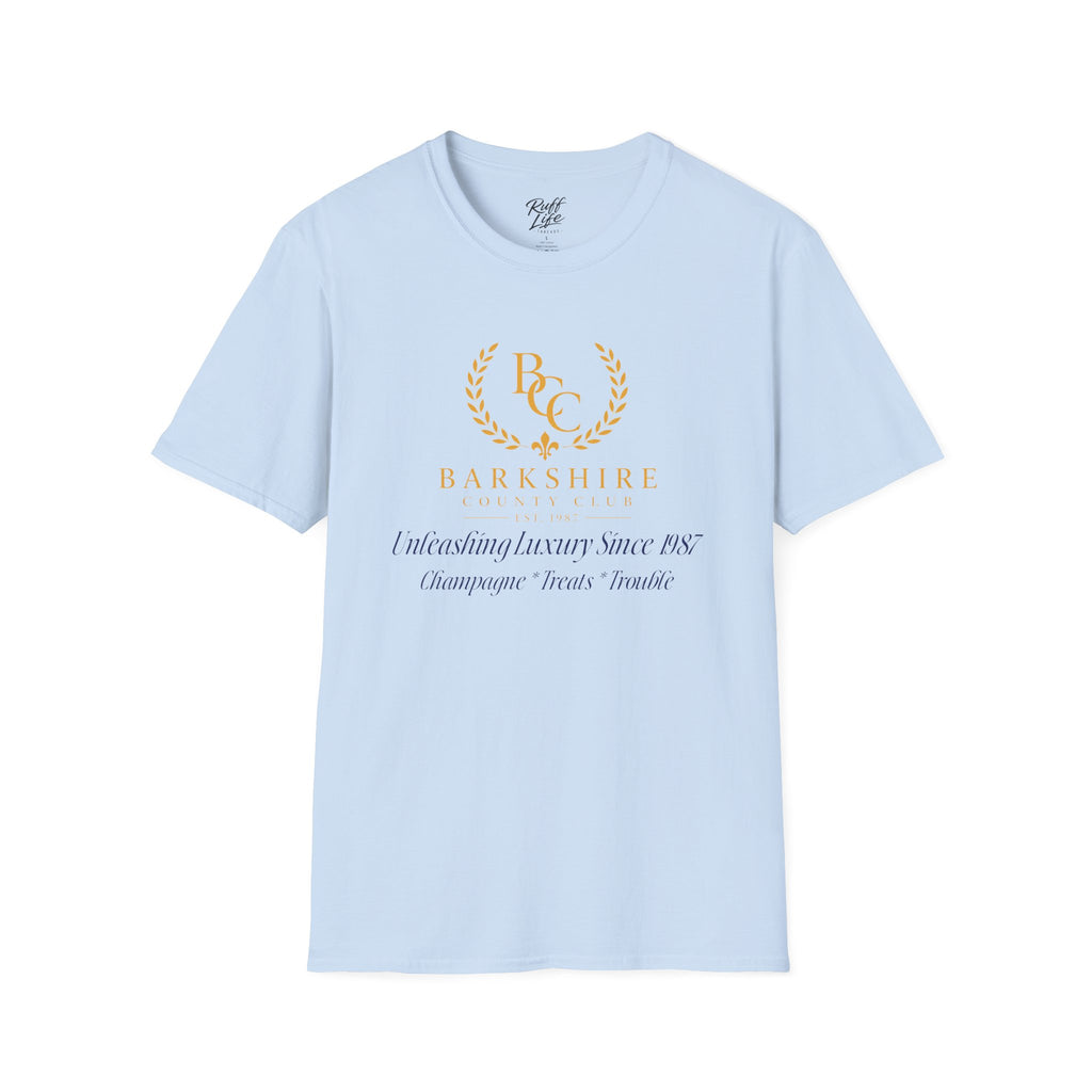 Barkshire County Club Tee — Funny Dog Club Logo T-Shirt