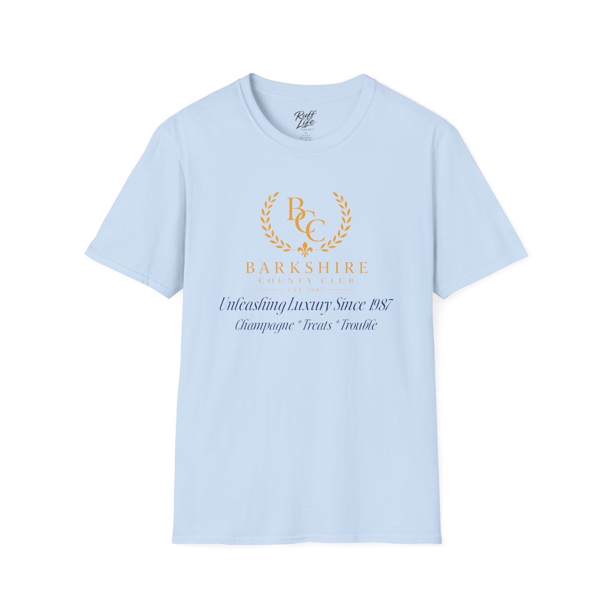 Barkshire County Club Tee — Funny Dog Club Logo T-Shirt