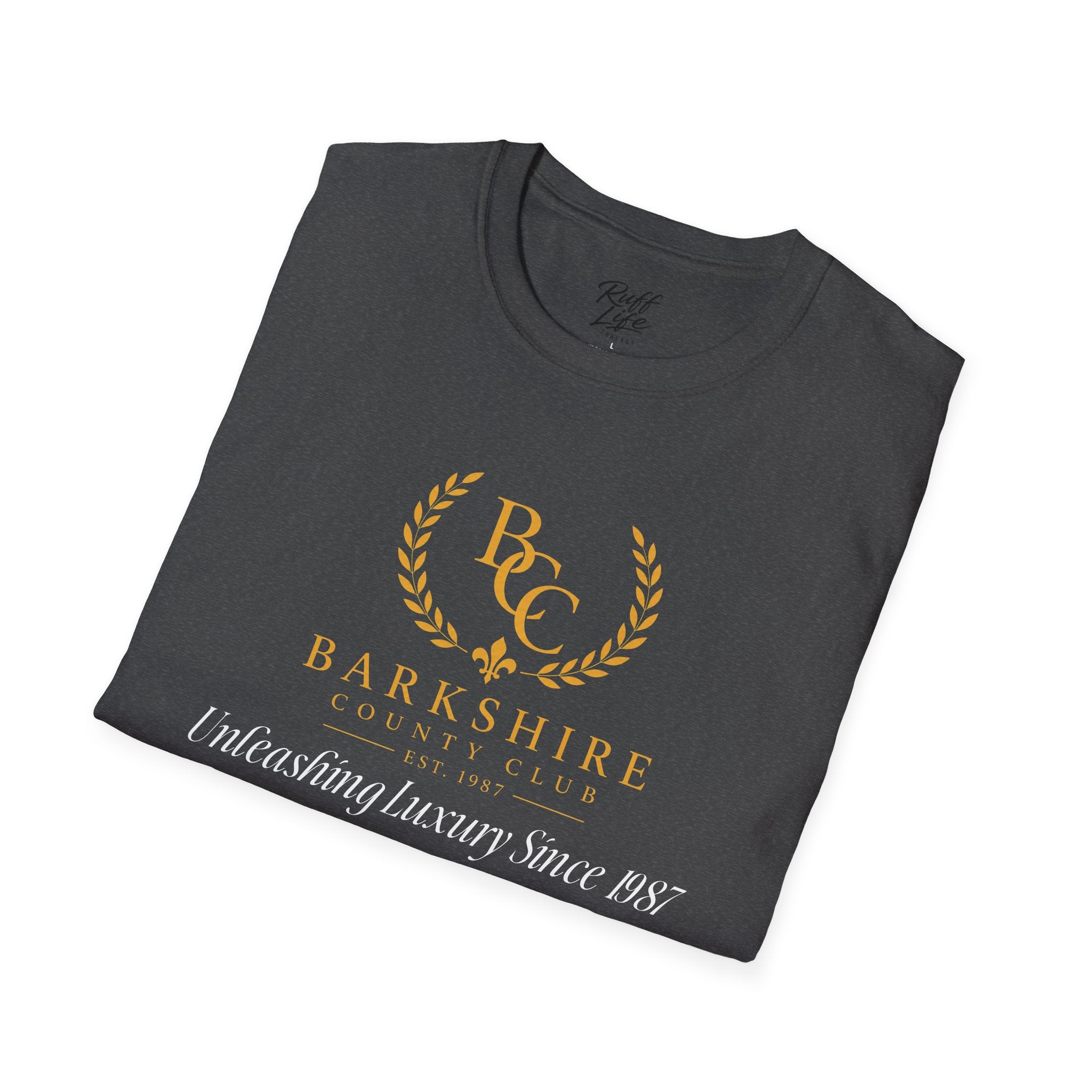 Barkshire County Club Tee — Funny Dog Club Logo T-Shirt