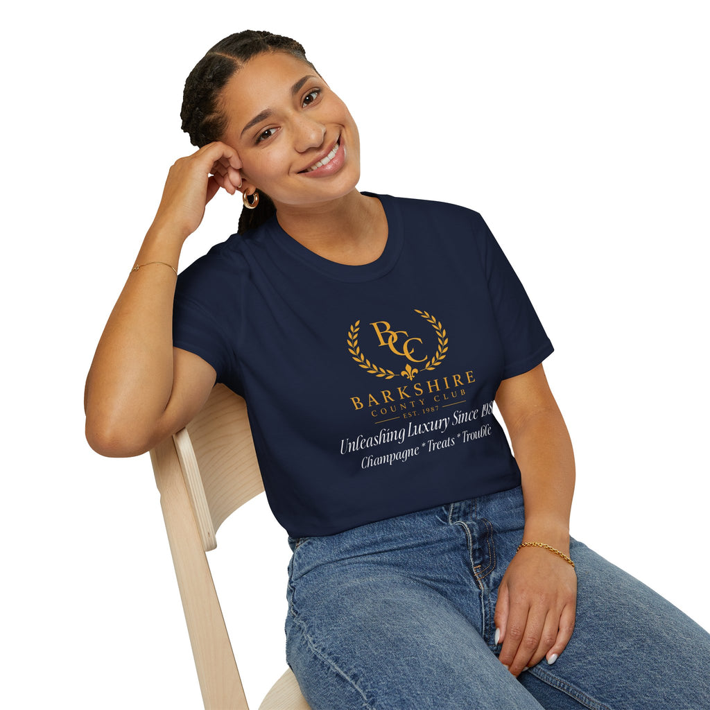 Barkshire County Club Tee — Funny Dog Club Logo T-Shirt