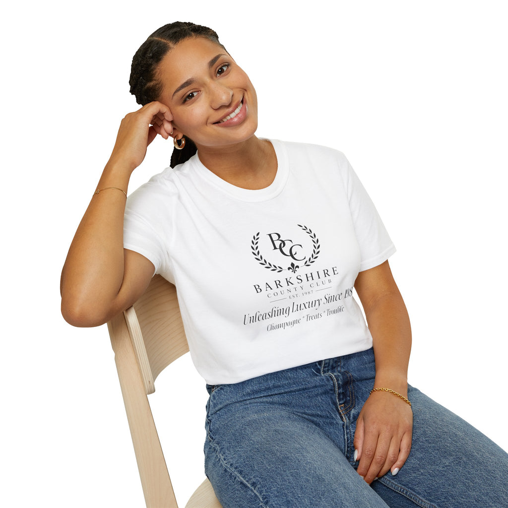 Barkshire County Club Tee — Funny Dog Club Logo T-Shirt