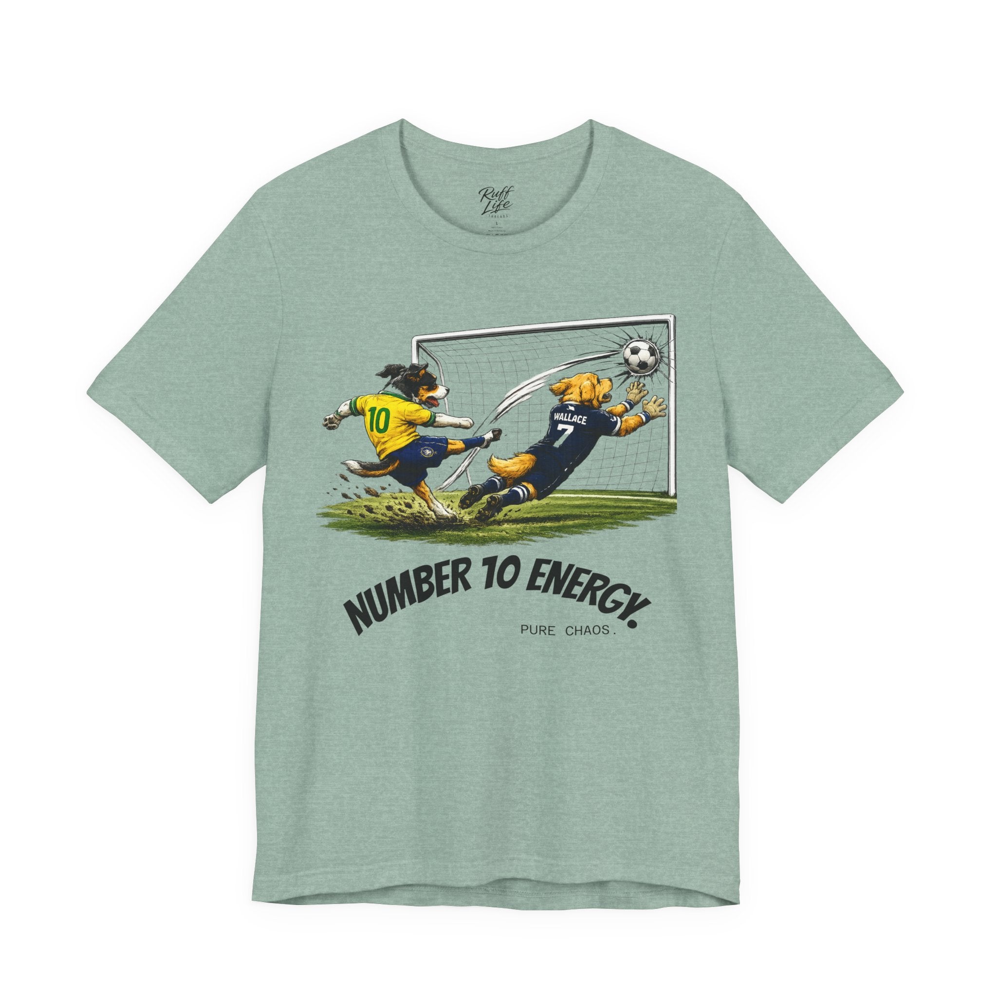 World Pup 2026 Soccer Tee — 'Number 10 Energy' Brazil vs Scotland Cartoon Shirt - World Cup 26'