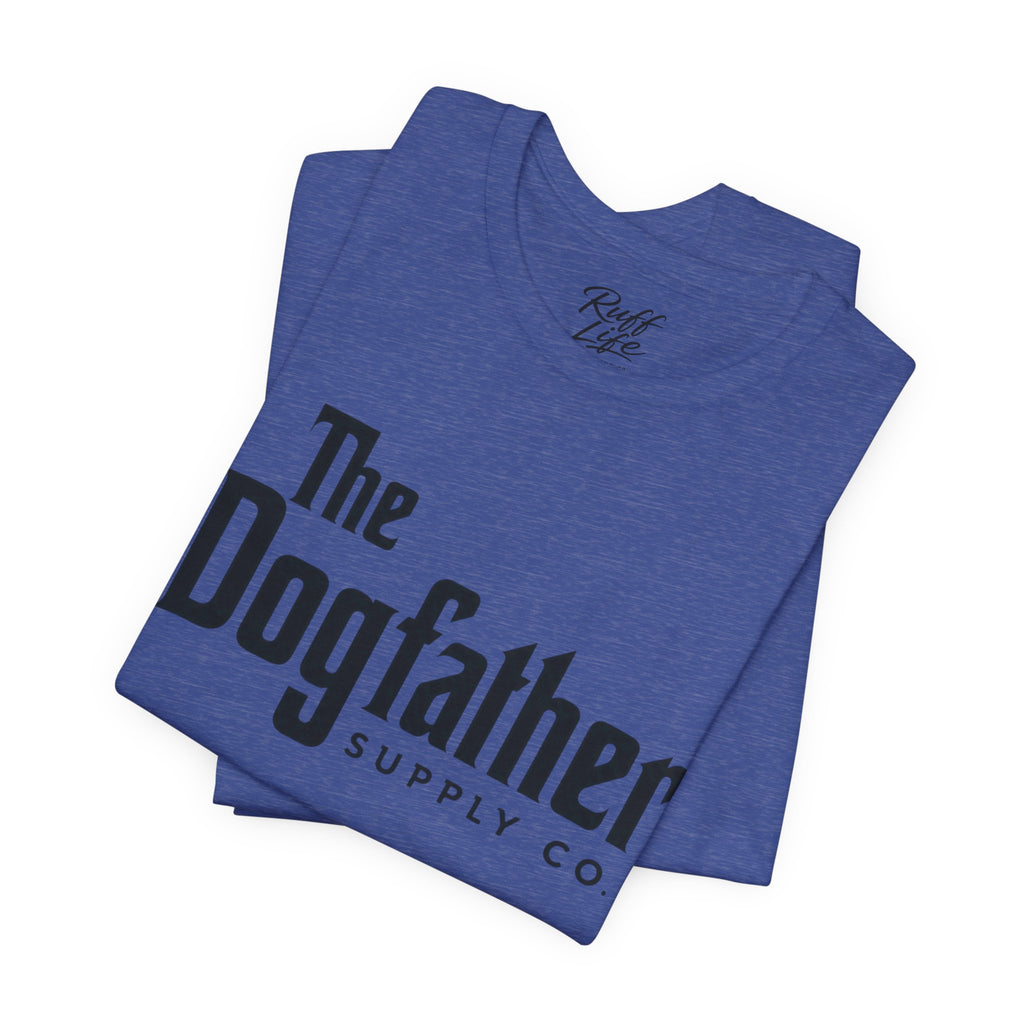 Dogfather T‑Shirt — "Respect the Family, Respect the Food Bowl" Funny Dog Graphic Tee