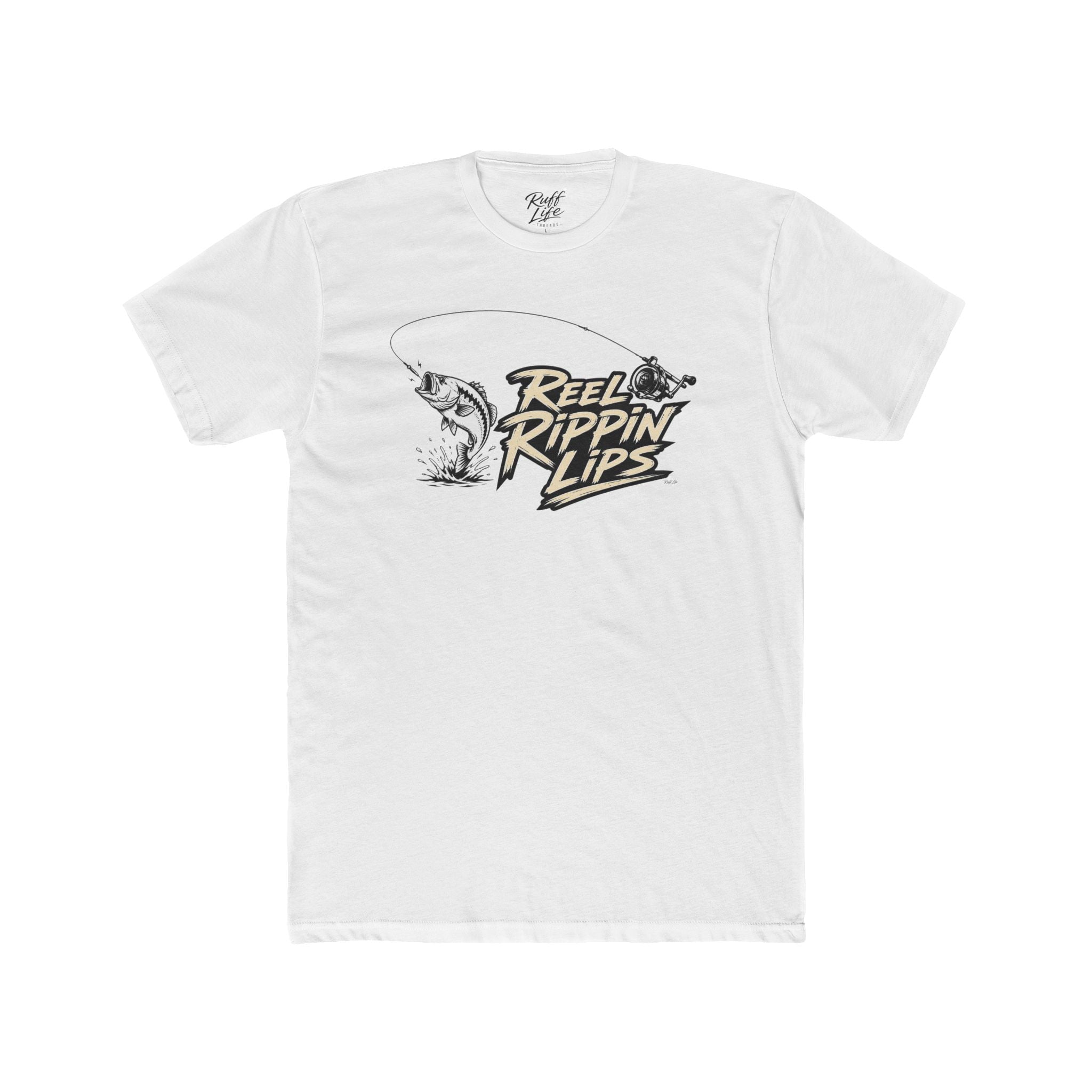 Fishing T-Shirt — "Reel Rippin' Lips" Bass Graphic Tee