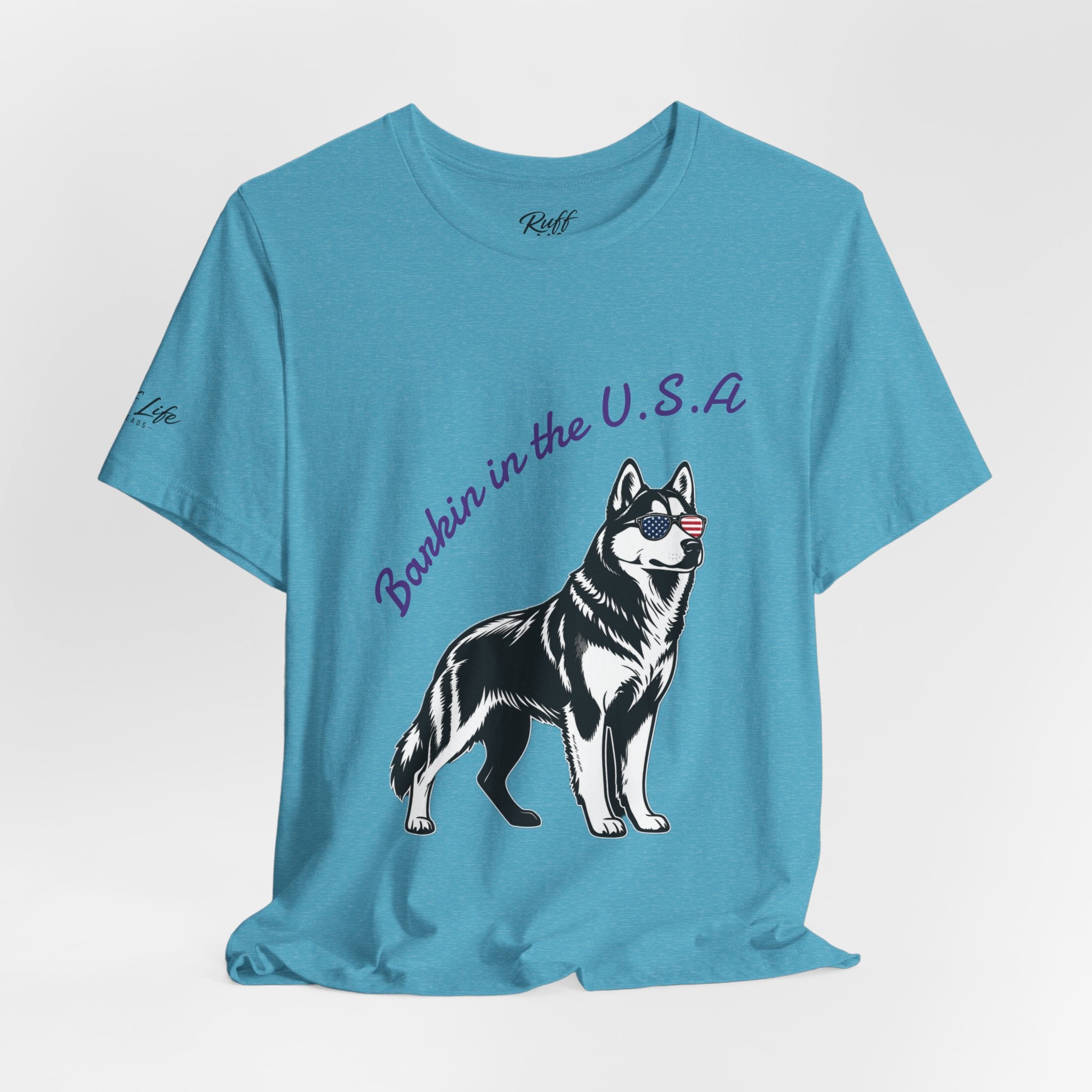 Barkin' in the USA Dog T-Shirt — Funny Patriotic Pup Tee