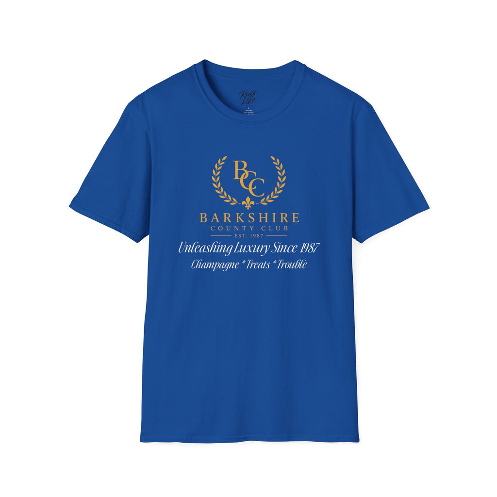 Barkshire County Club Tee — Funny Dog Club Logo T-Shirt